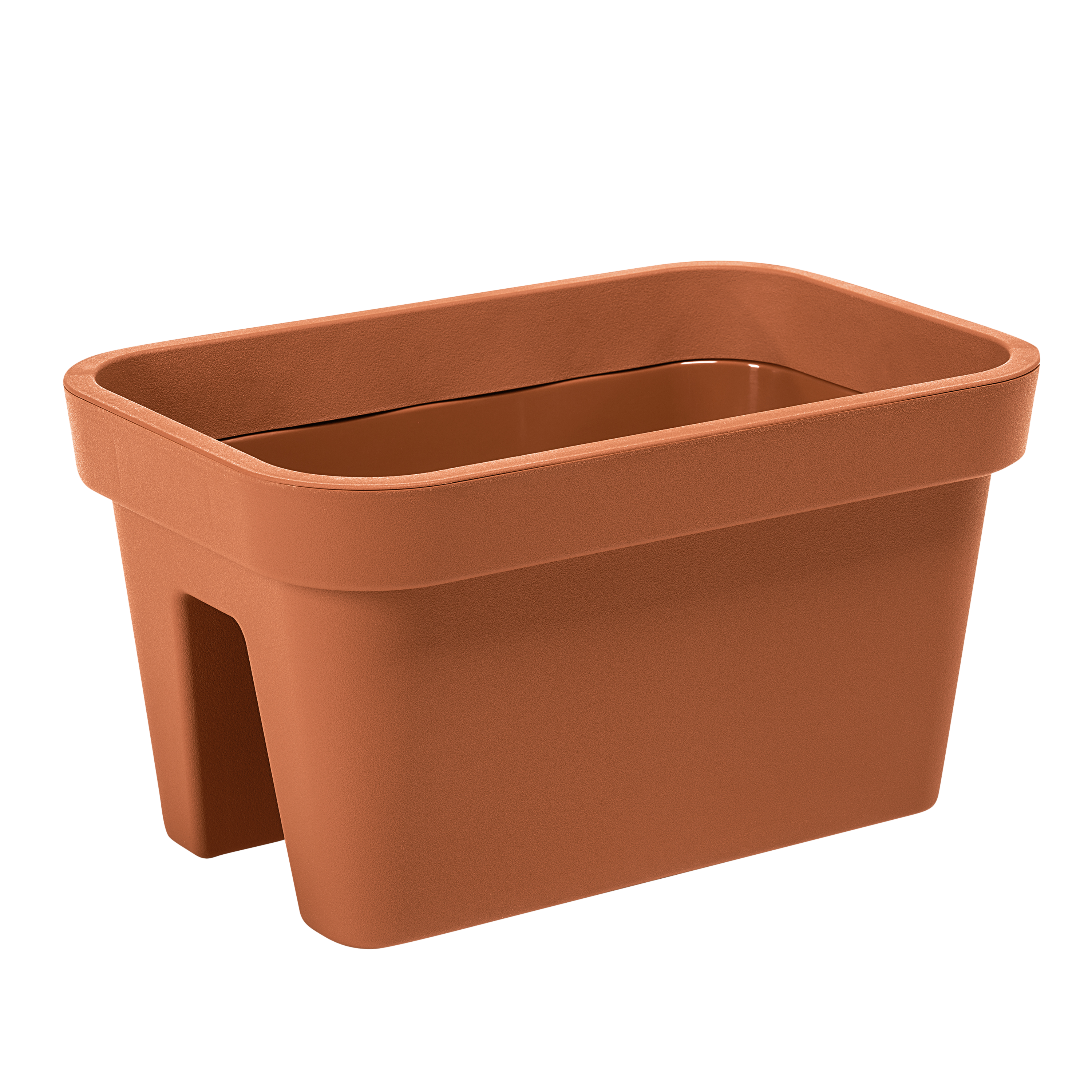 Donica balkonowa na balustradę Lobelia 45x29 cm ceglasta Lamela