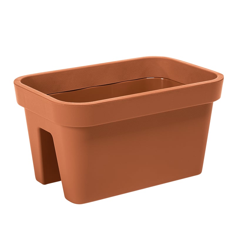 Donica balkonowa na balustradę Lobelia 45x29 cm ceglasta Lamela