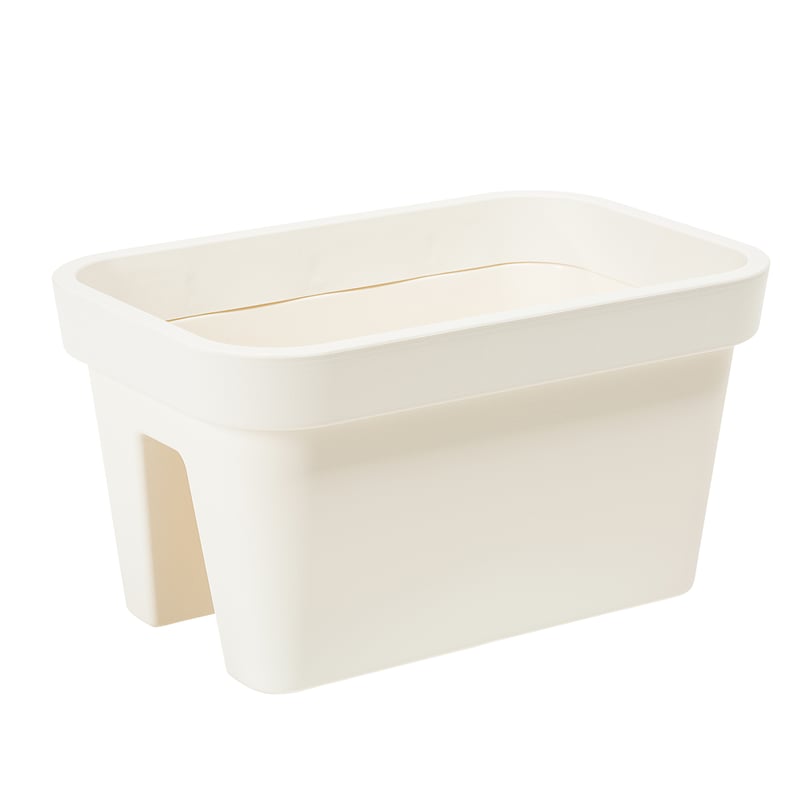 Donica balkonowa na balustradę Lobelia 45x29 cm kremowa Lamela