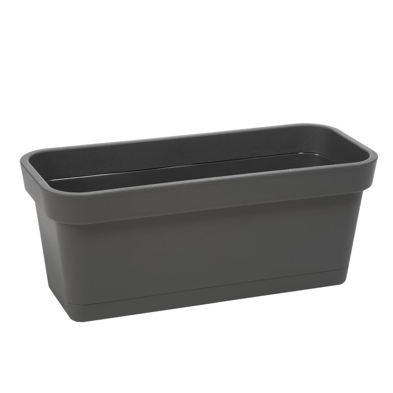 Donica balkonowa na balustradę Lobelia 40x17 cm antracyt Lamela