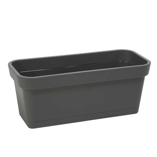 Donica balkonowa na balustradę Lobelia 40x17 cm antracyt Lamela