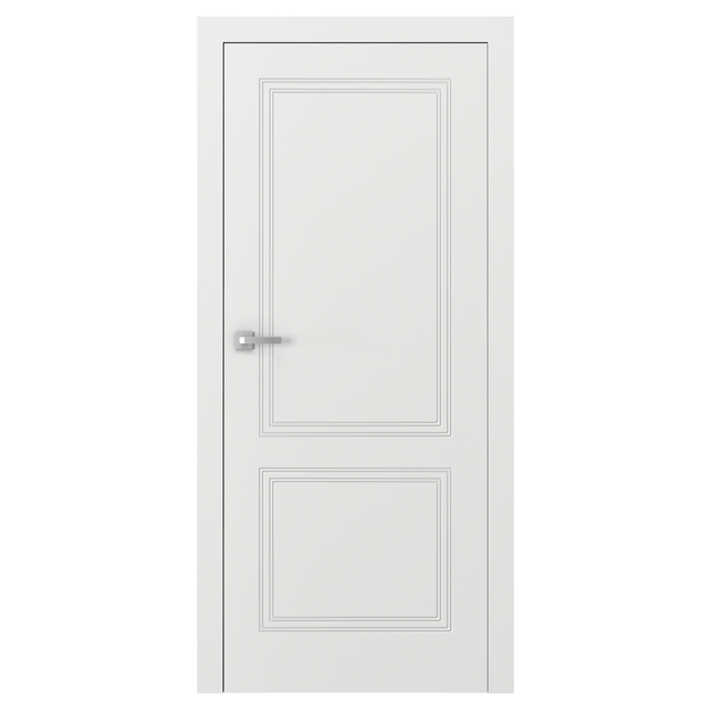 Drzwi wewnętrzne bezprzylgowe 80 prawe pełne białe Porta Vector V
