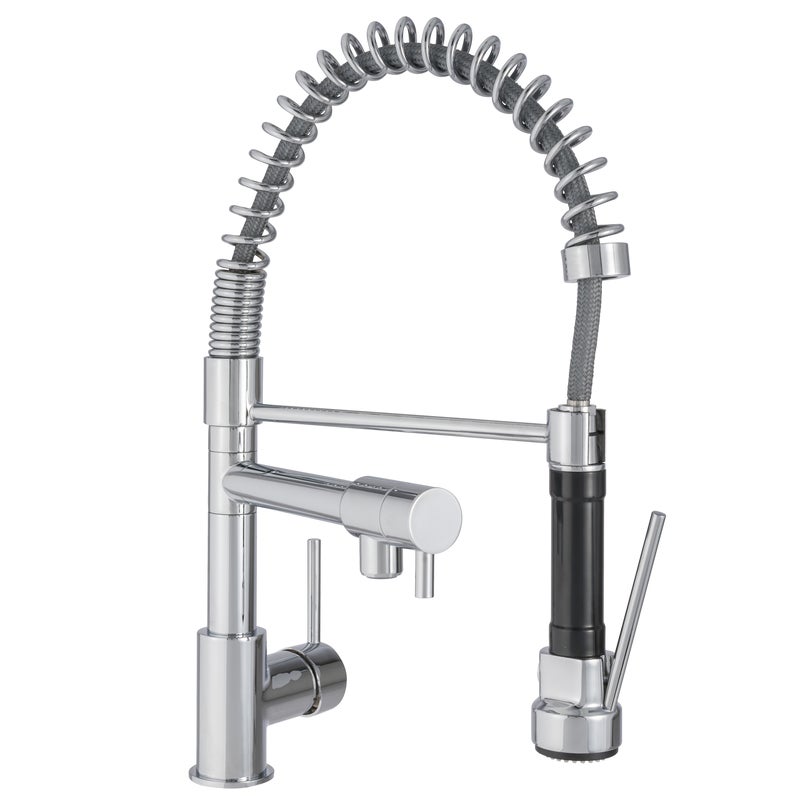 Bateria kuchenna z wyciąganą wylewką U 46 cm Alain Chrom Delinia