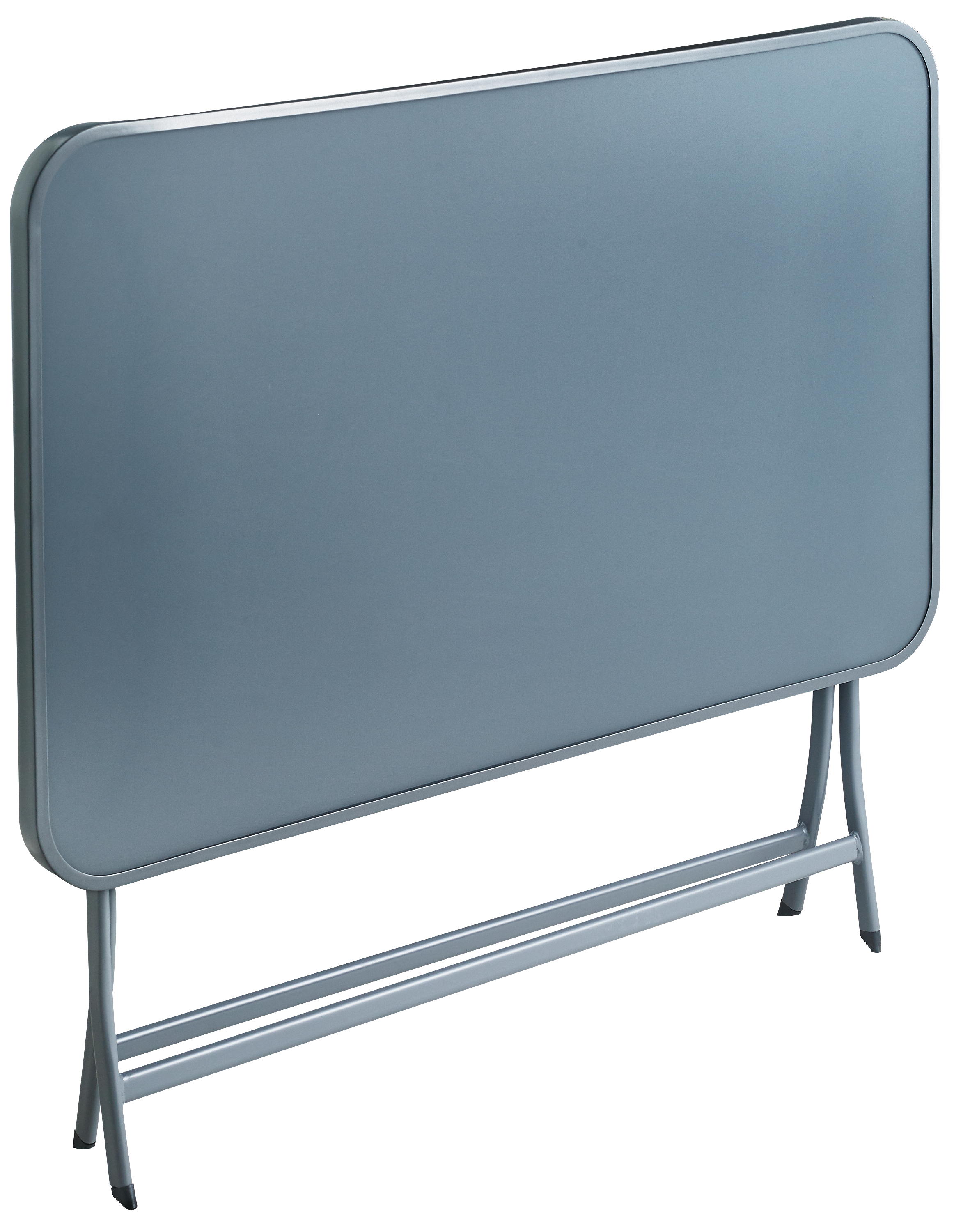 Mesa de jardín plegable de acero Emys gris de 70x110x72 cm - 11