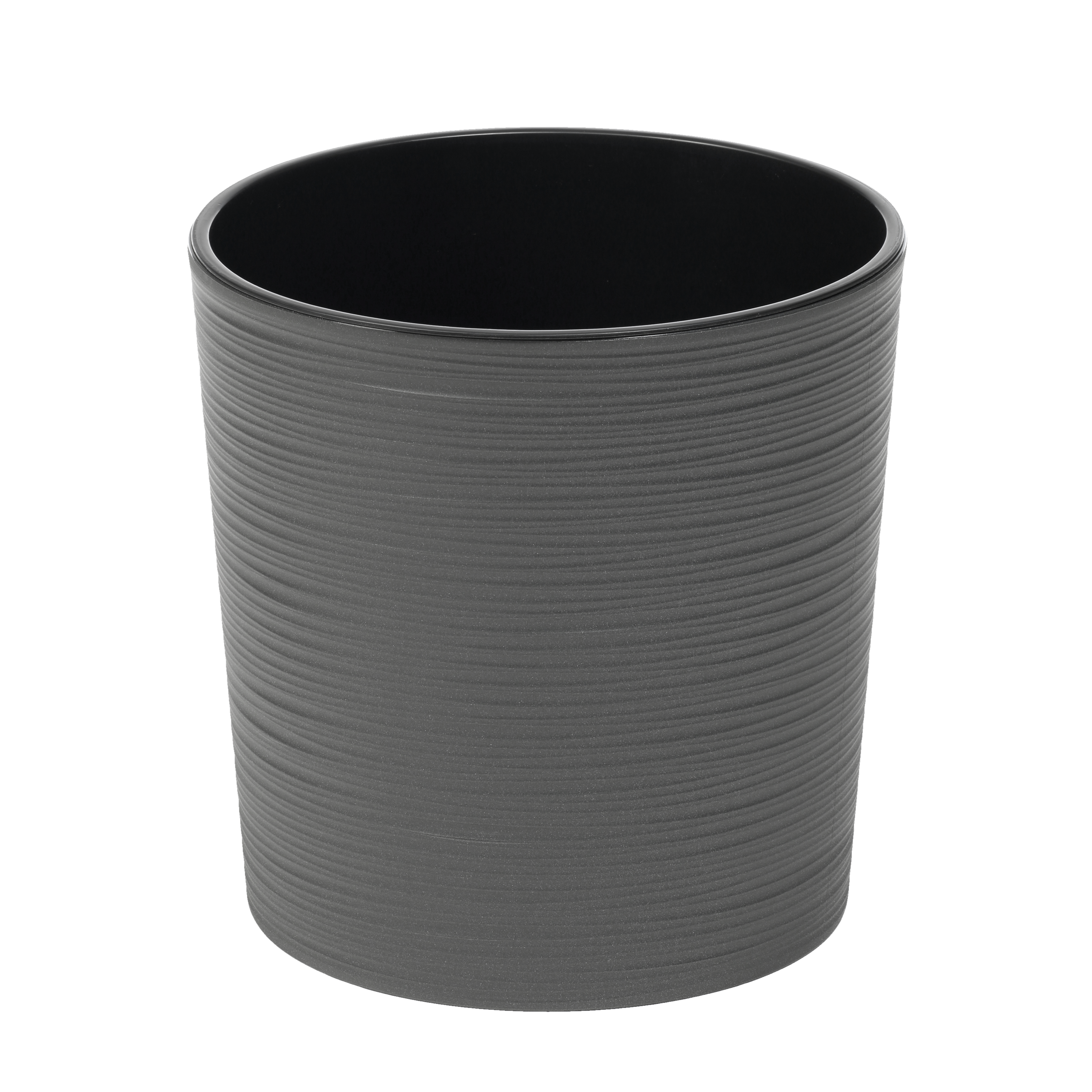 Donica plastikowa Malwa śr.19 cm grafitowa Lamela