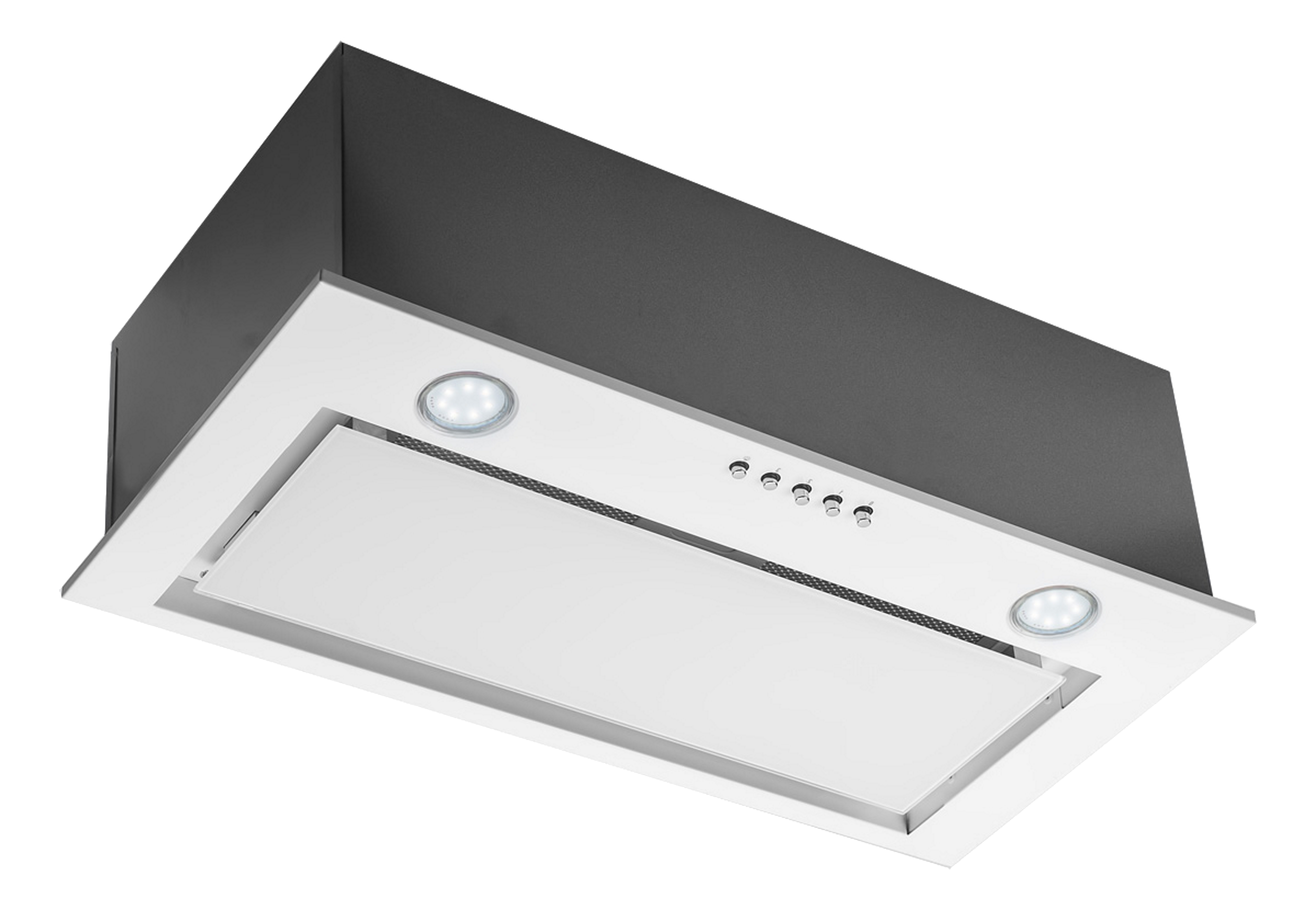 Okap podszafkowy SL-BOX Glass WH 60 cm Ciarko