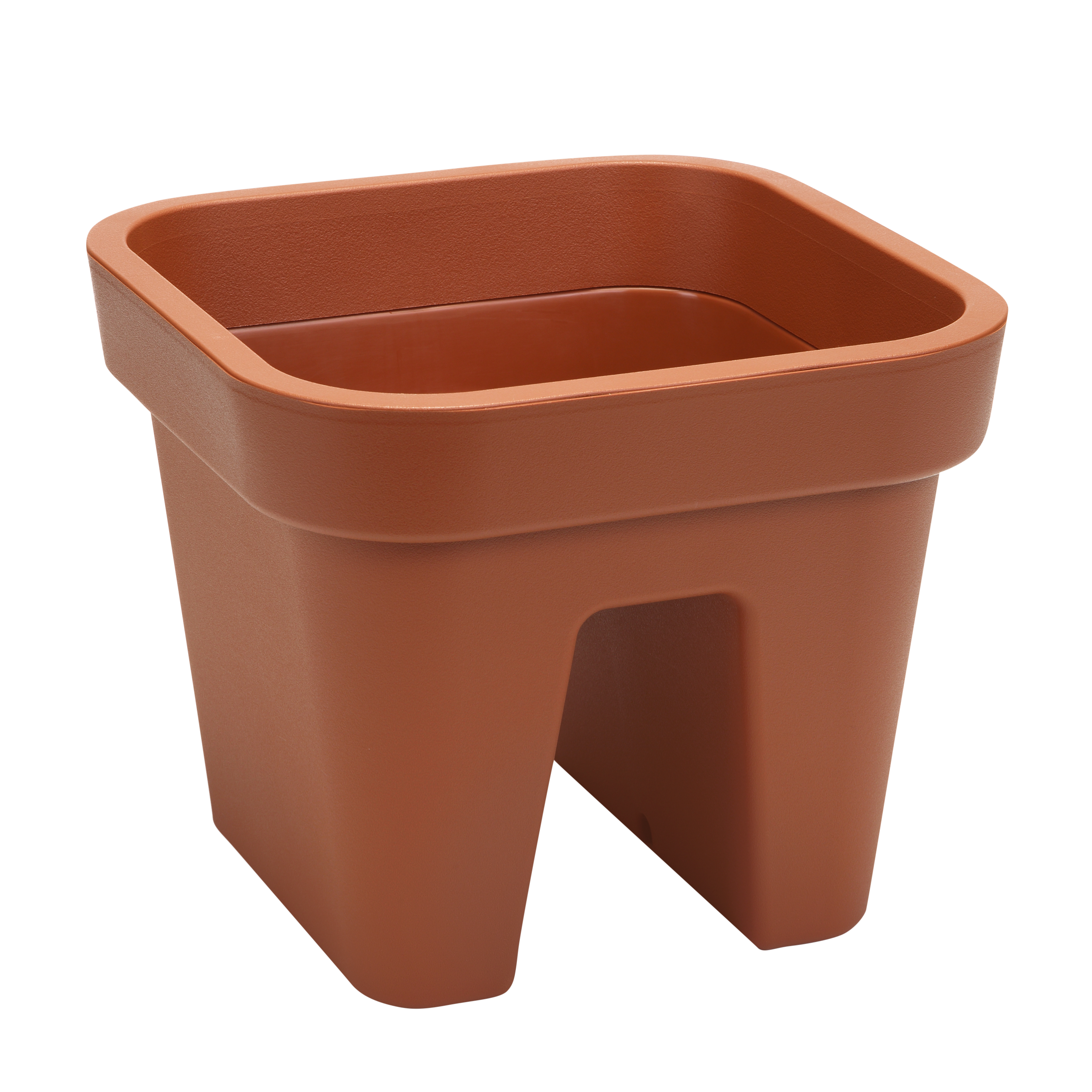 Donica balkonowa na balustradę Lobelia 29x29 cm ceglasta Lamela