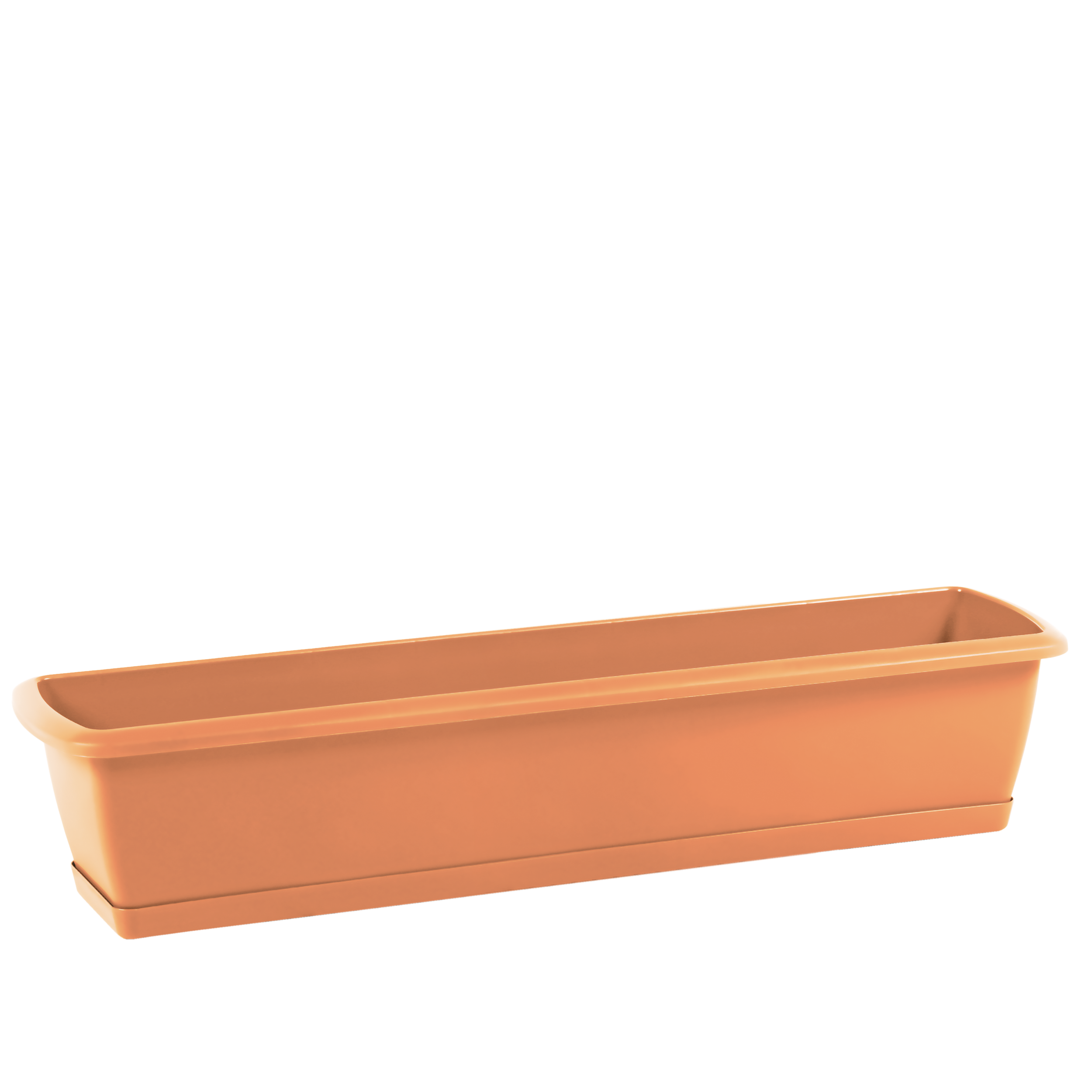 Skrzynka balkonowa 80x18.4 cm terakota z podstawką Prosperplast
