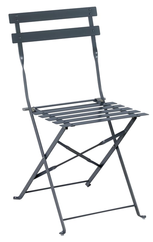 Krzesło ogrodowe Flora 41x80 cm składane antracytowe Naterial