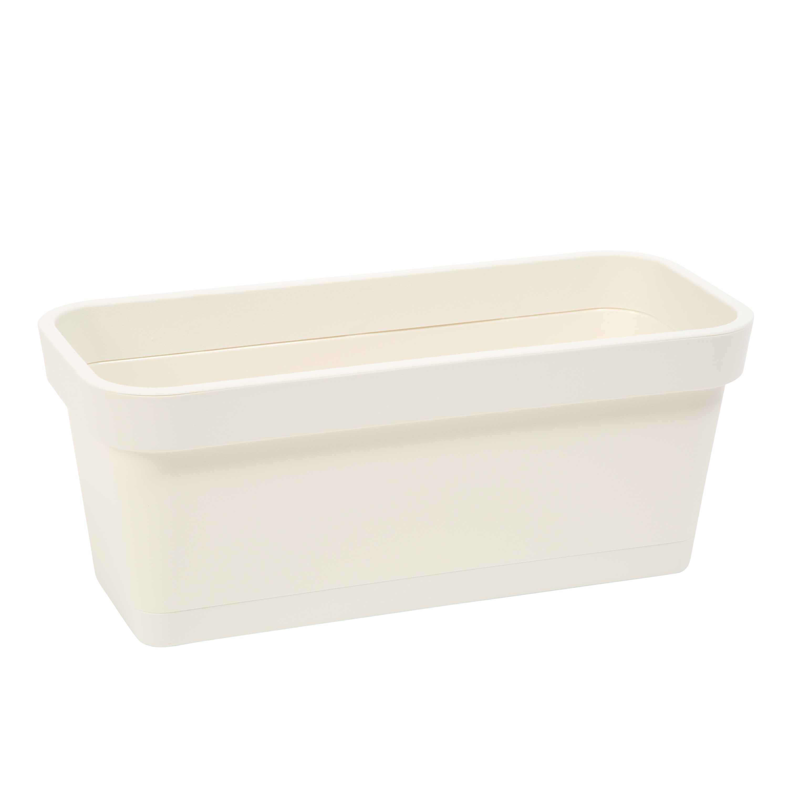 Donica balkonowa na balustradę Lobelia 40x17 cm kremowa Lamela