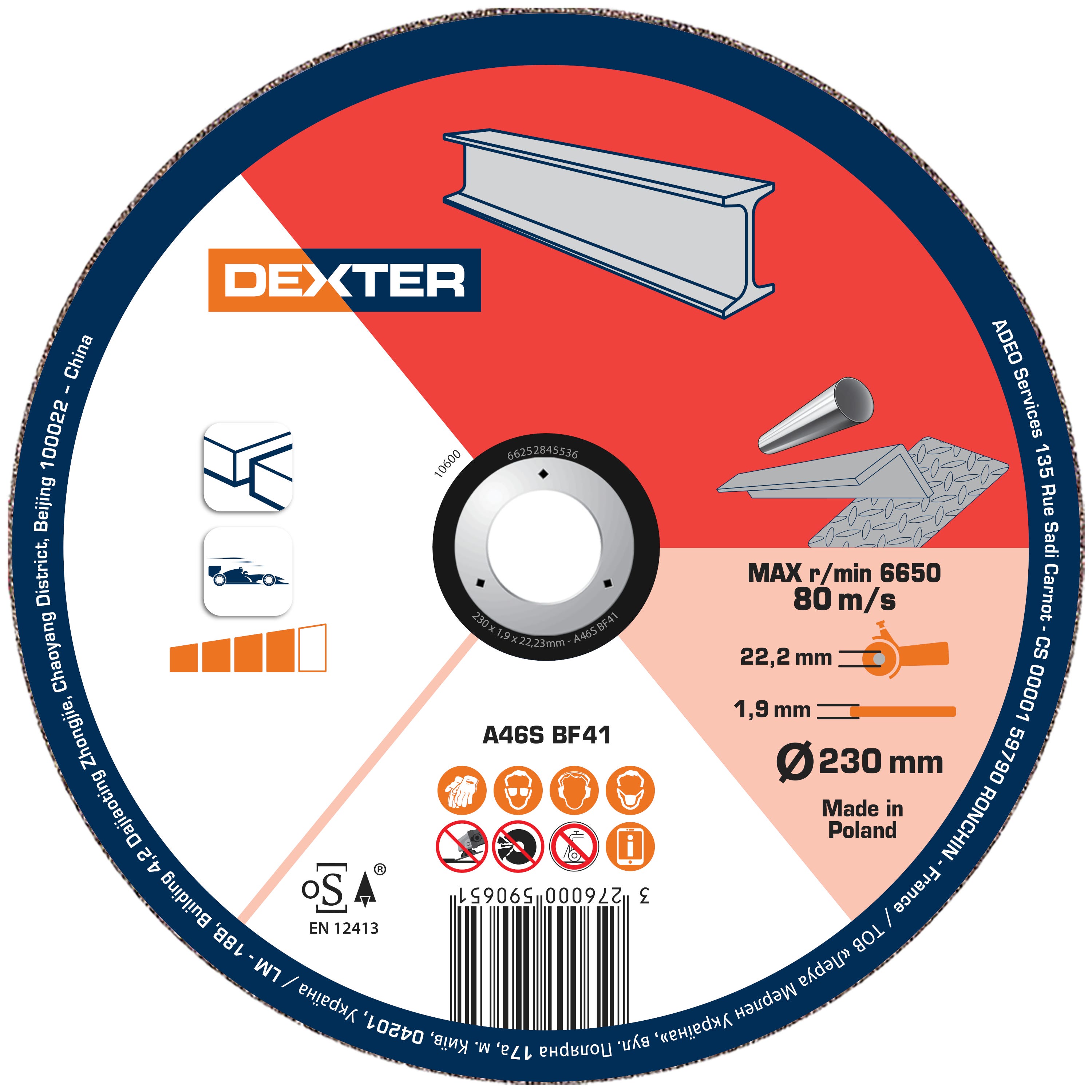 Tarcza Do Ci cia 230 X 1 9 X 22 23 Mm STAL INOX DEXTER Leroy Merlin tarcza-do-ci-cia-230-x-1-9-x-22-23-mm-stal-inox-dexter-leroy-merlin
