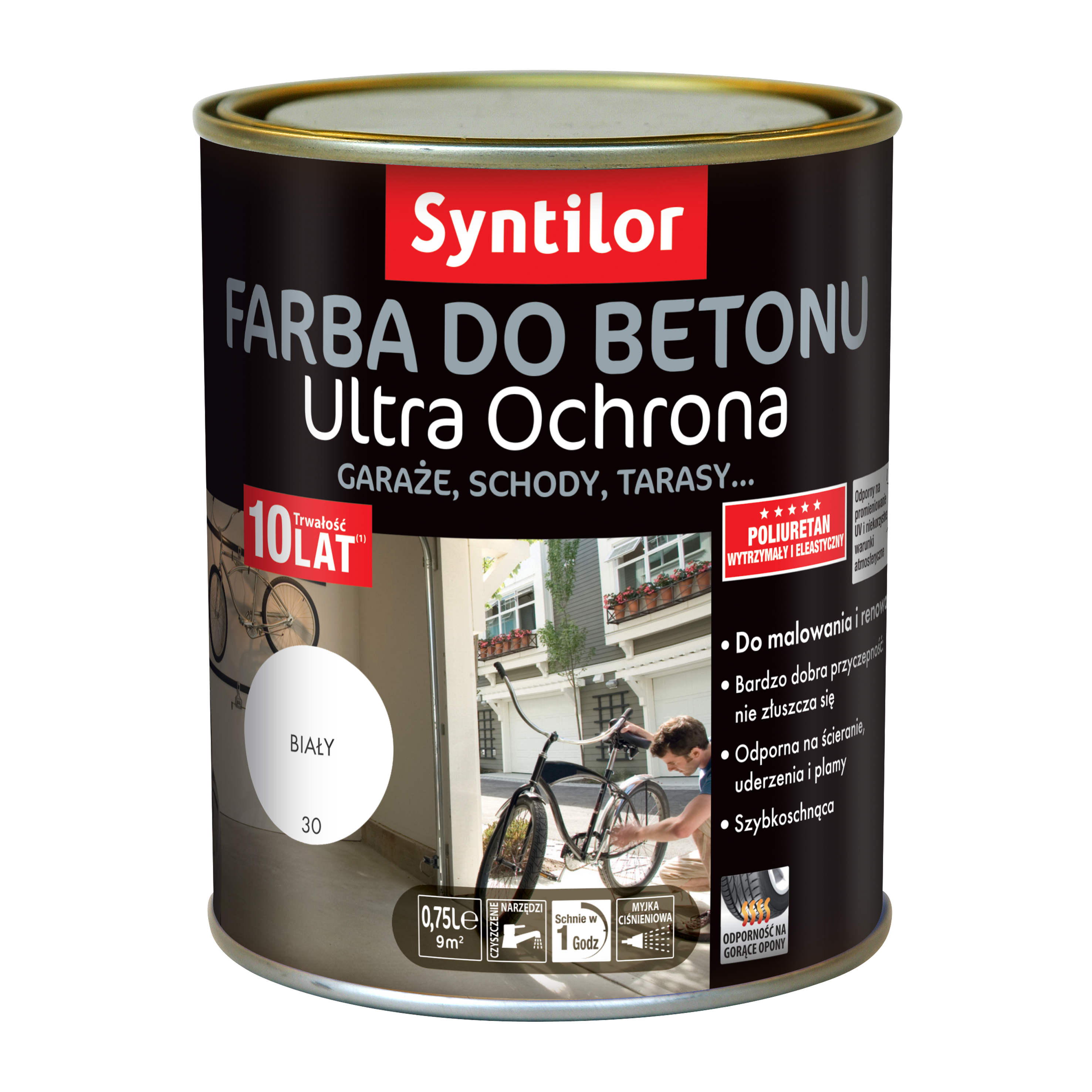 Farba do betonu ULTRA OCHRONA 0.75 l Biały SYNTILOR