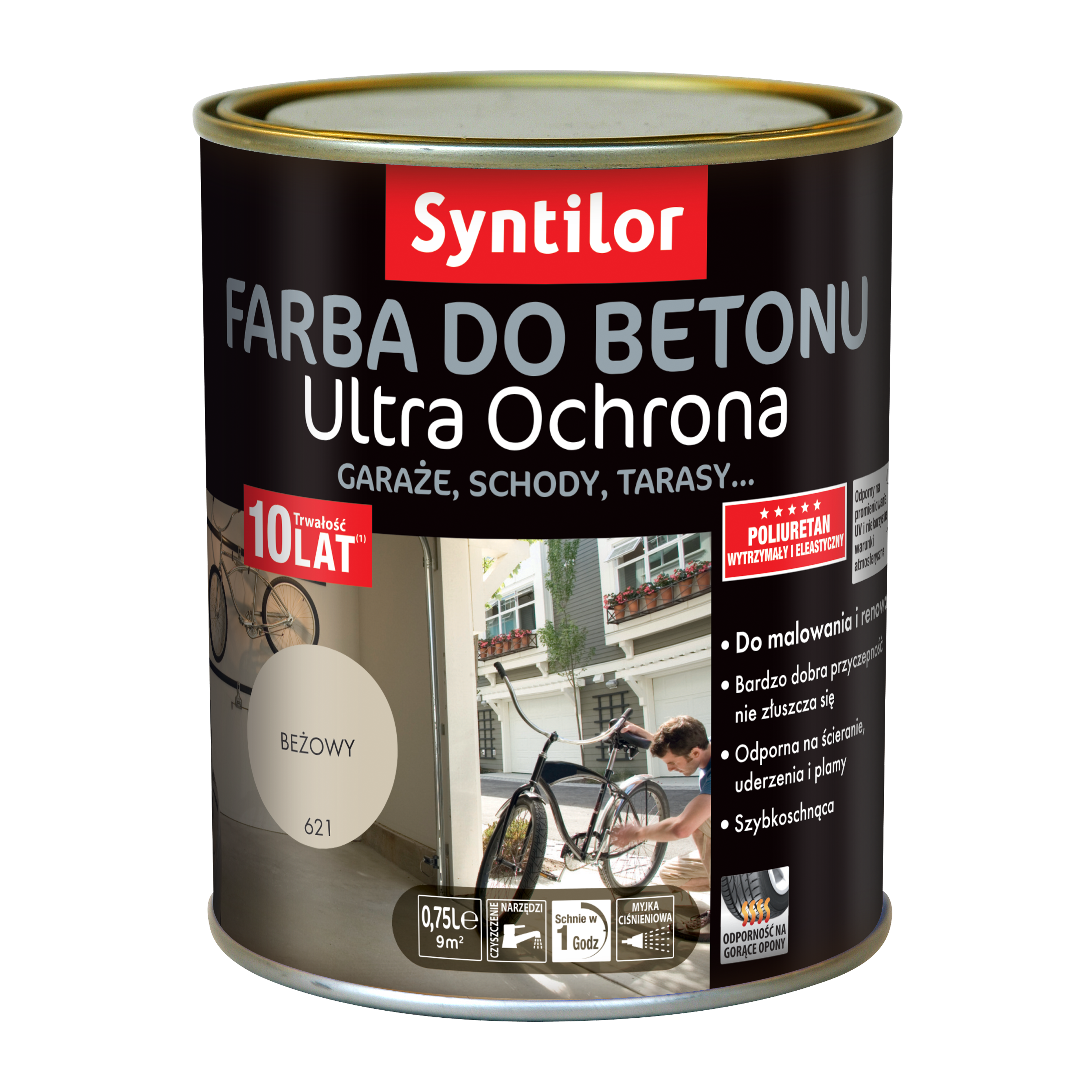 Farba do betonu ULTRA OCHRONA 0.75 l Beżowy SYNTILOR