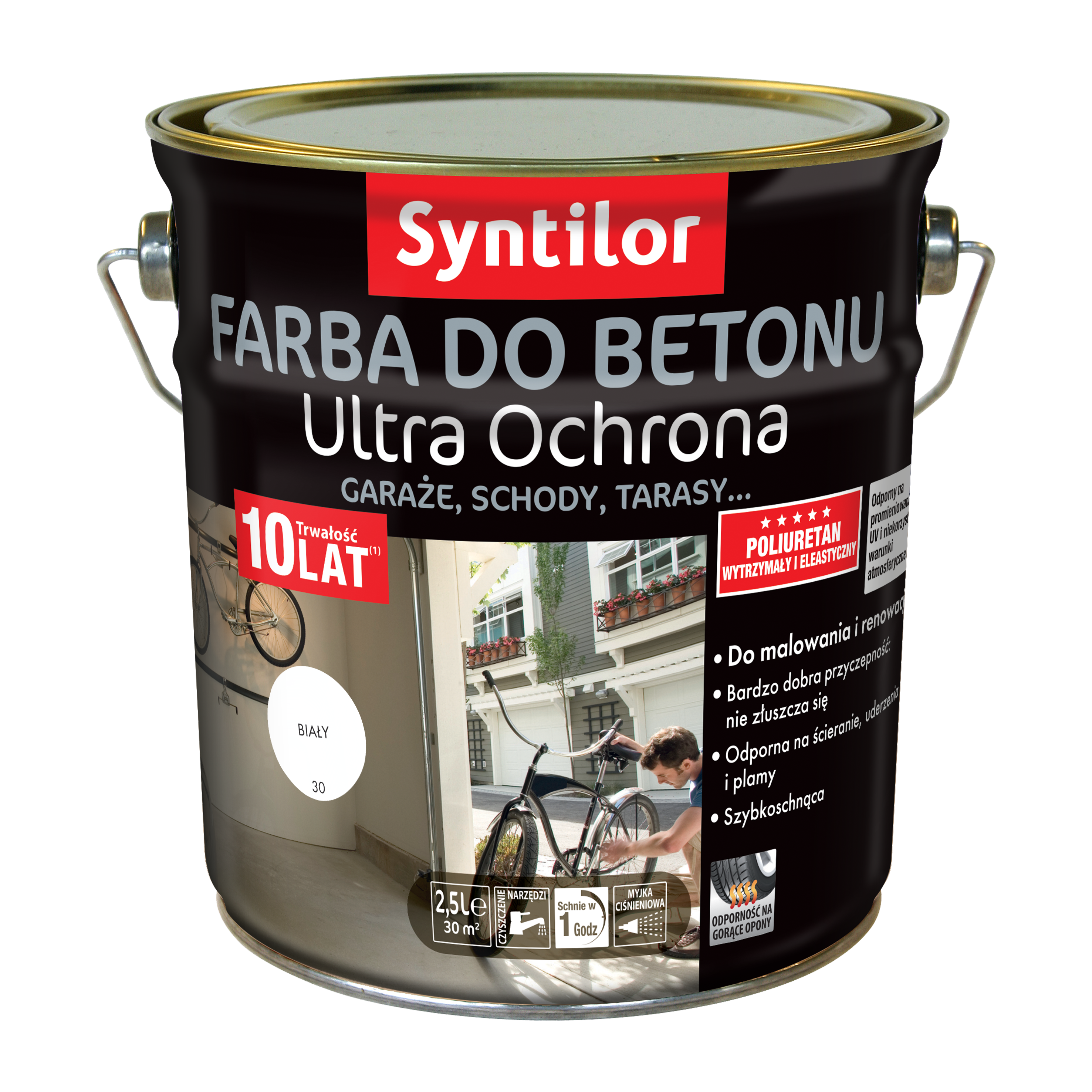 Farba do betonu ULTRA OCHRONA 2.5 l Biały SYNTILOR