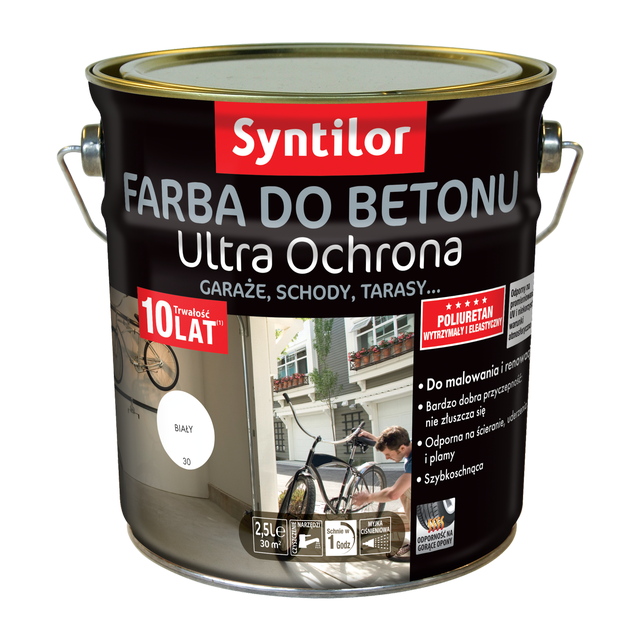 Farba do betonu ULTRA OCHRONA 2.5 l Biały SYNTILOR
