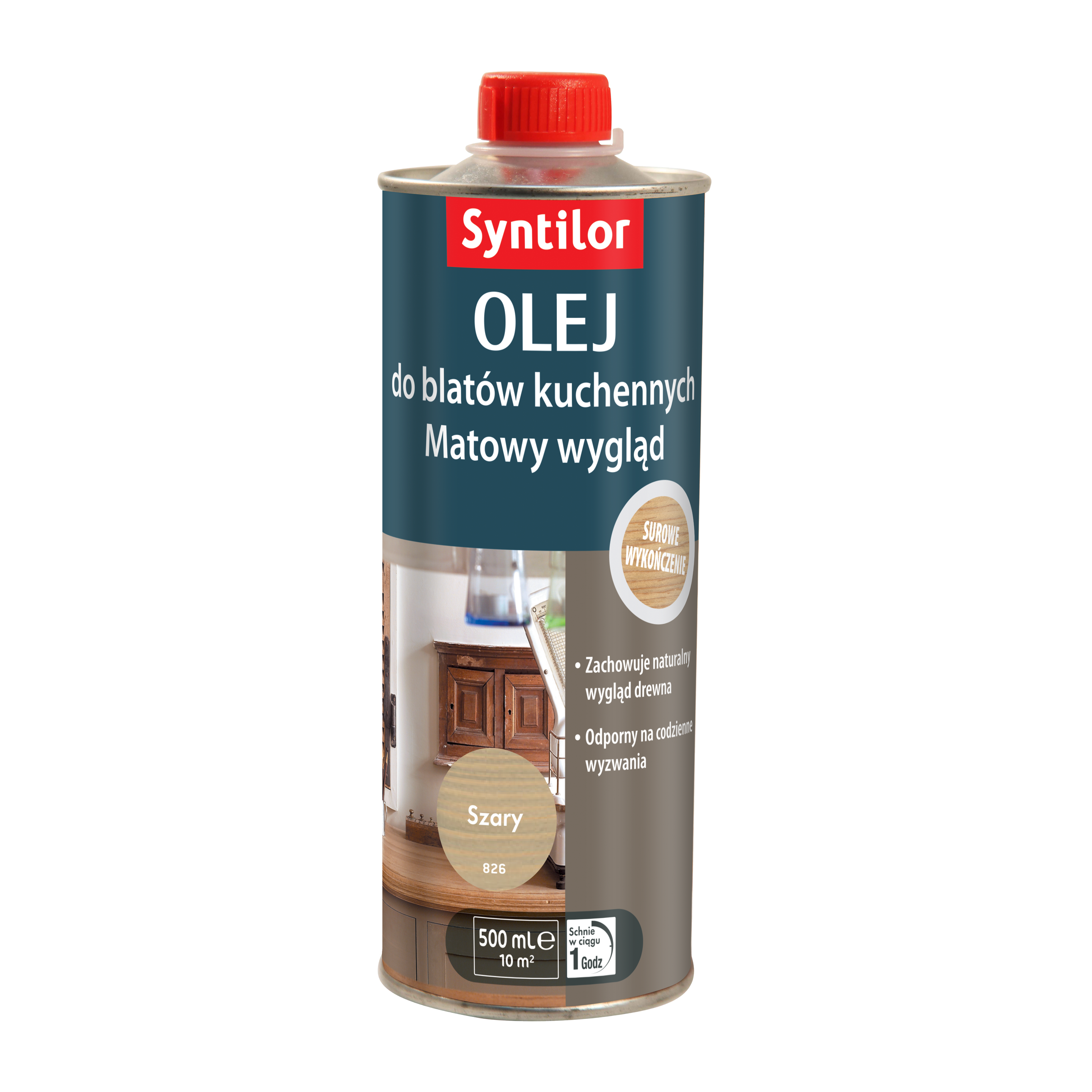 Olej do blatów kuchennych 0.5 l Szary SYNTILOR