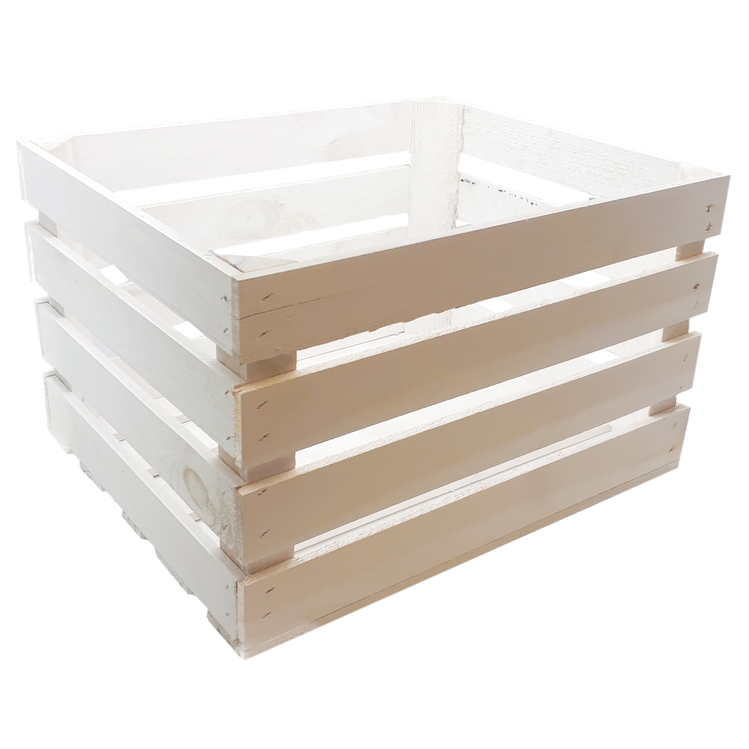 Skrzynka ogrodowa 50x40 cm drewniana biała Tajemniczy Ogród