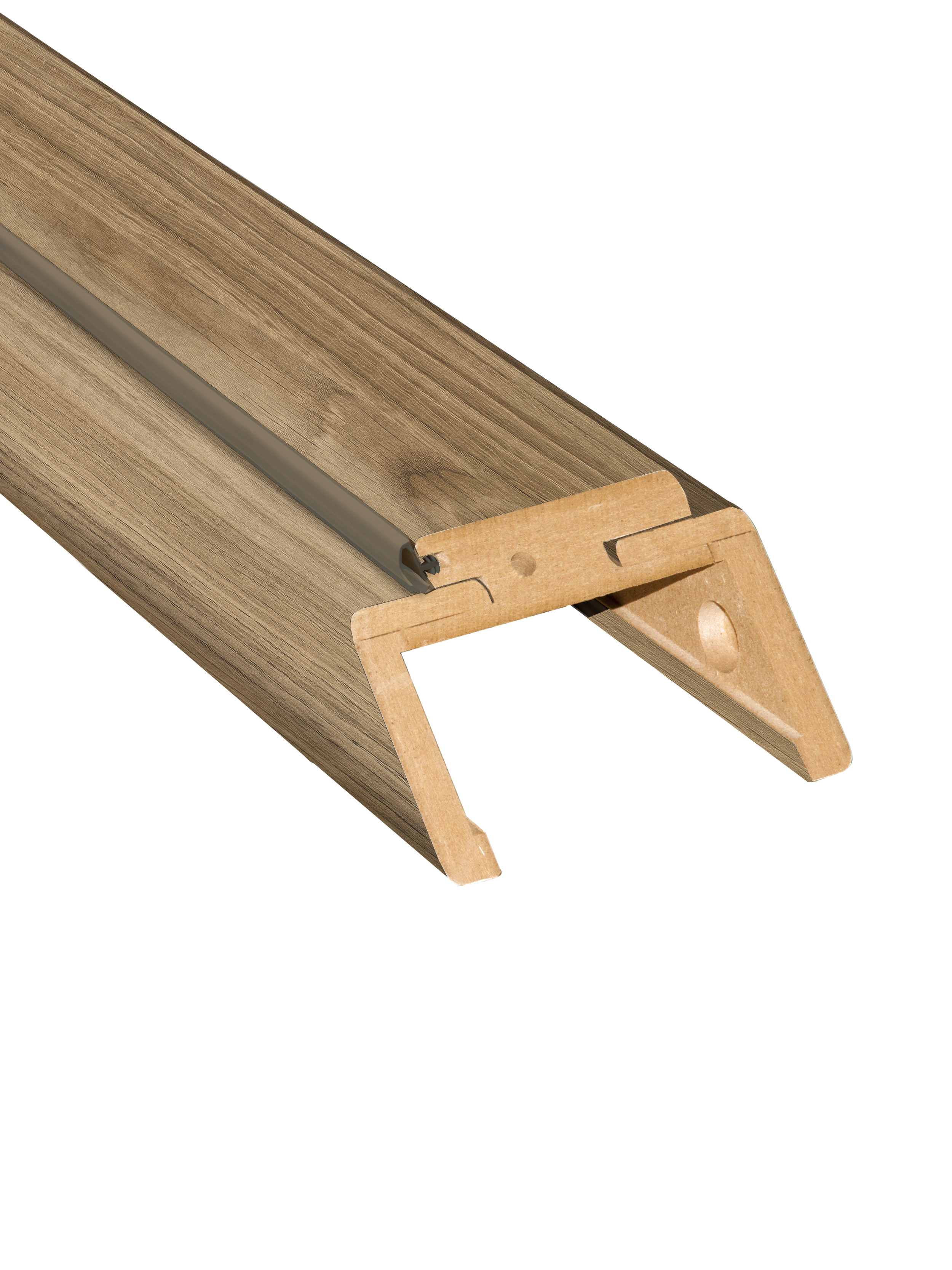 Belka górna ościeżnicy regulowanej 80 orzech włoski 120 - 140 mm Voster