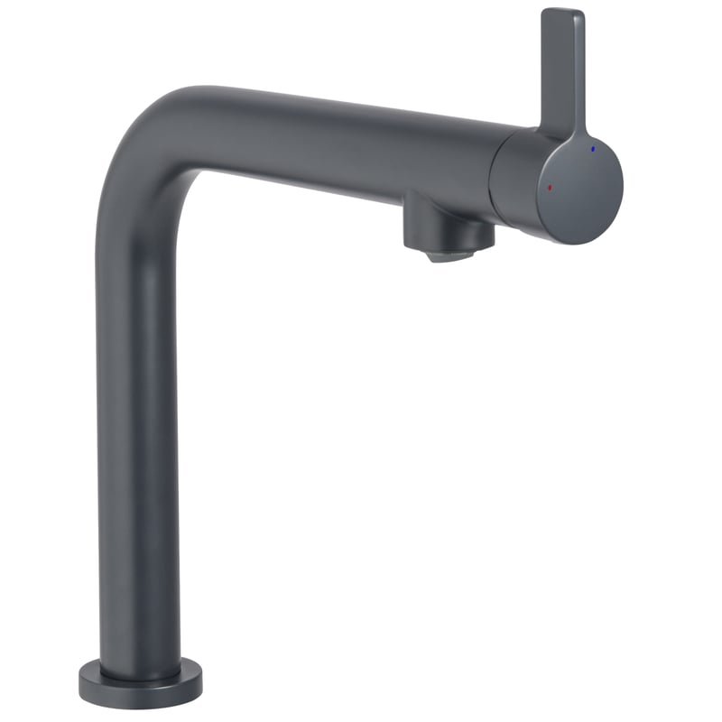 Bateria kuchenna Eva czarna wylewka L 28,6 cm Delinia