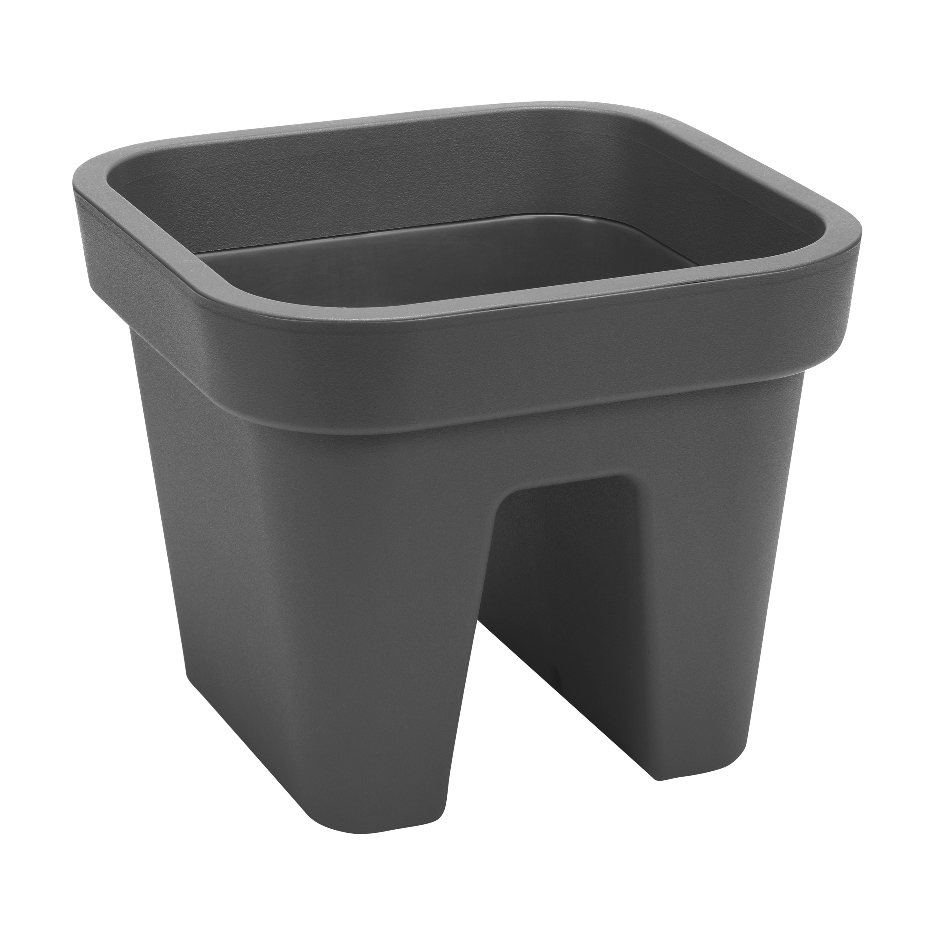 Donica balkonowa na balustradę Lobelia 29x29 cm antracyt Lamela