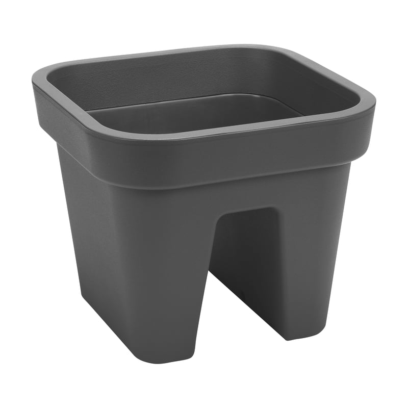 Donica balkonowa na balustradę Lobelia 29x29 cm antracyt Lamela