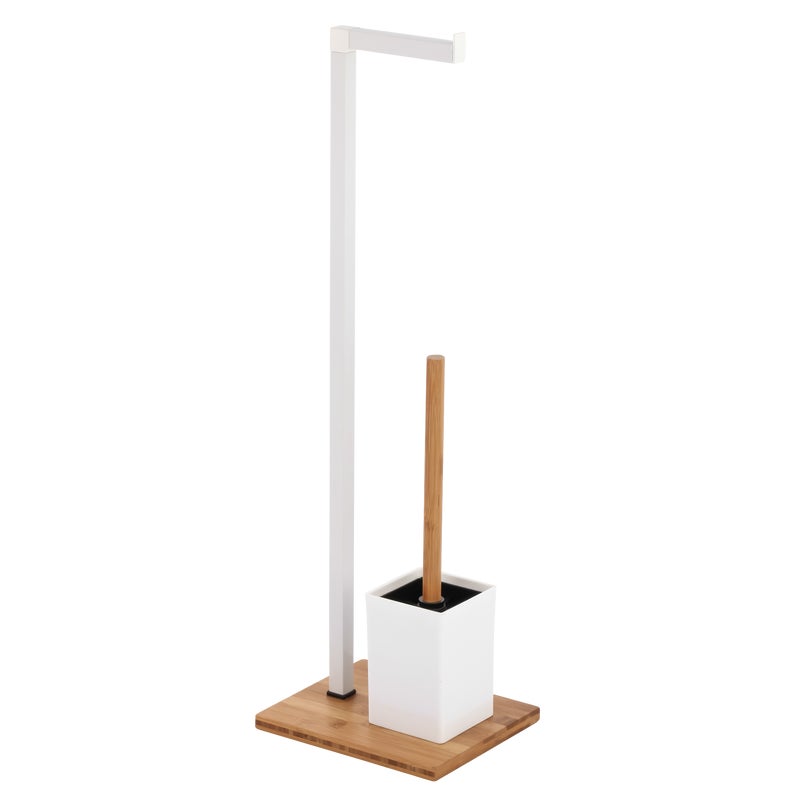 Stojak na papier toaletowy i szczotkę toaletową Pure Bisk