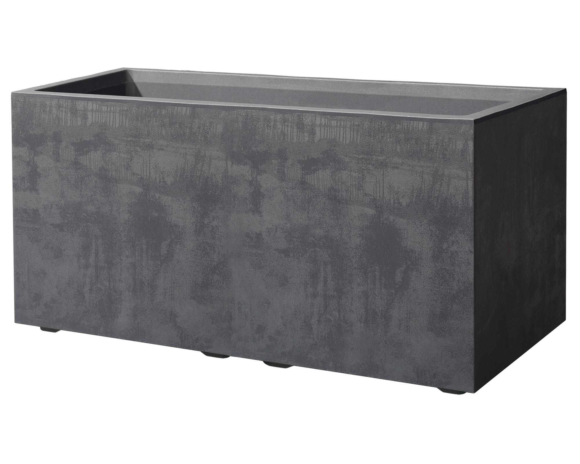 Donica duża ze zbiornikiem Cass 78.5x39 cm antracyt Deroma