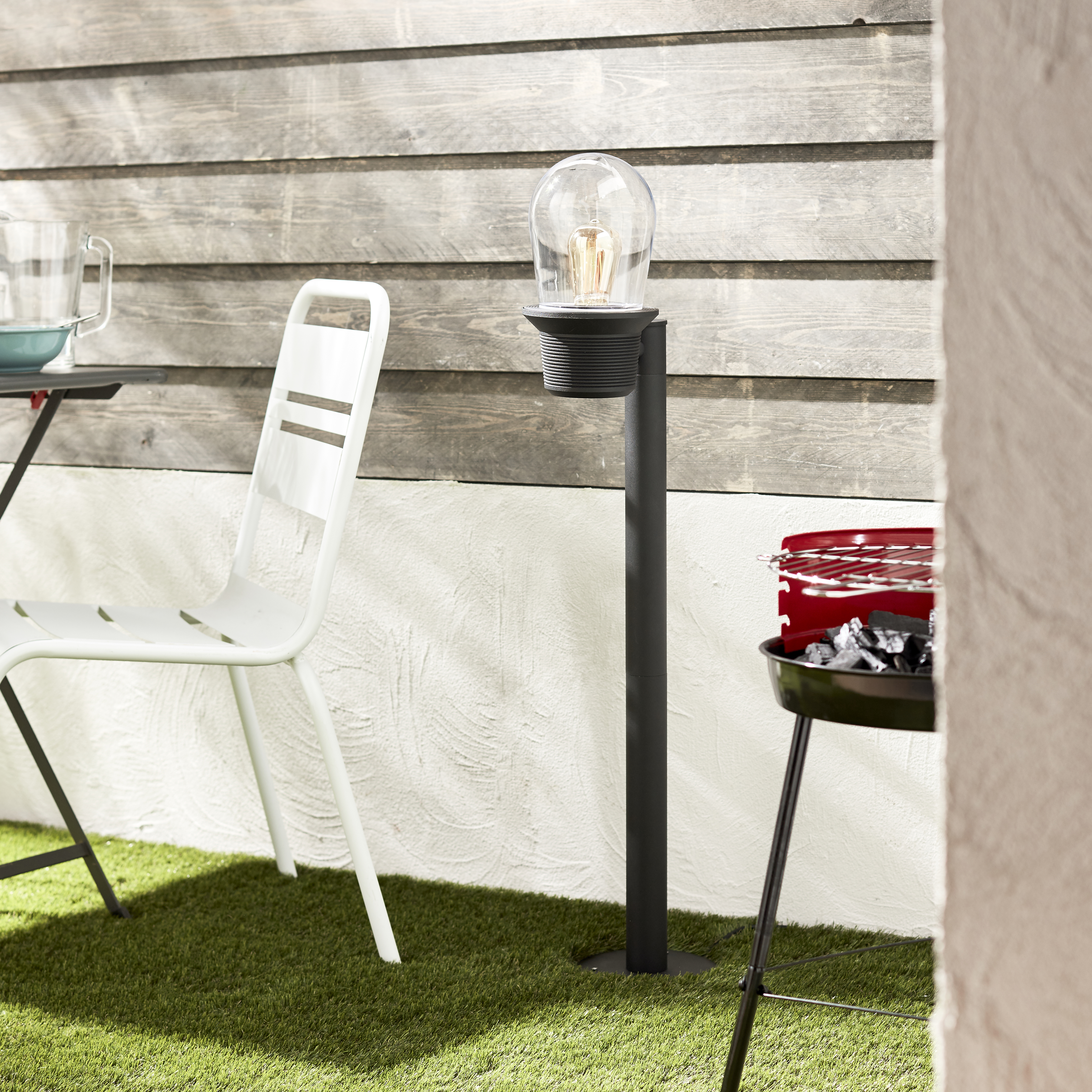 Lampione da giardino, Shelby H 138 cm, nero, IP44 INSPIRE - 3