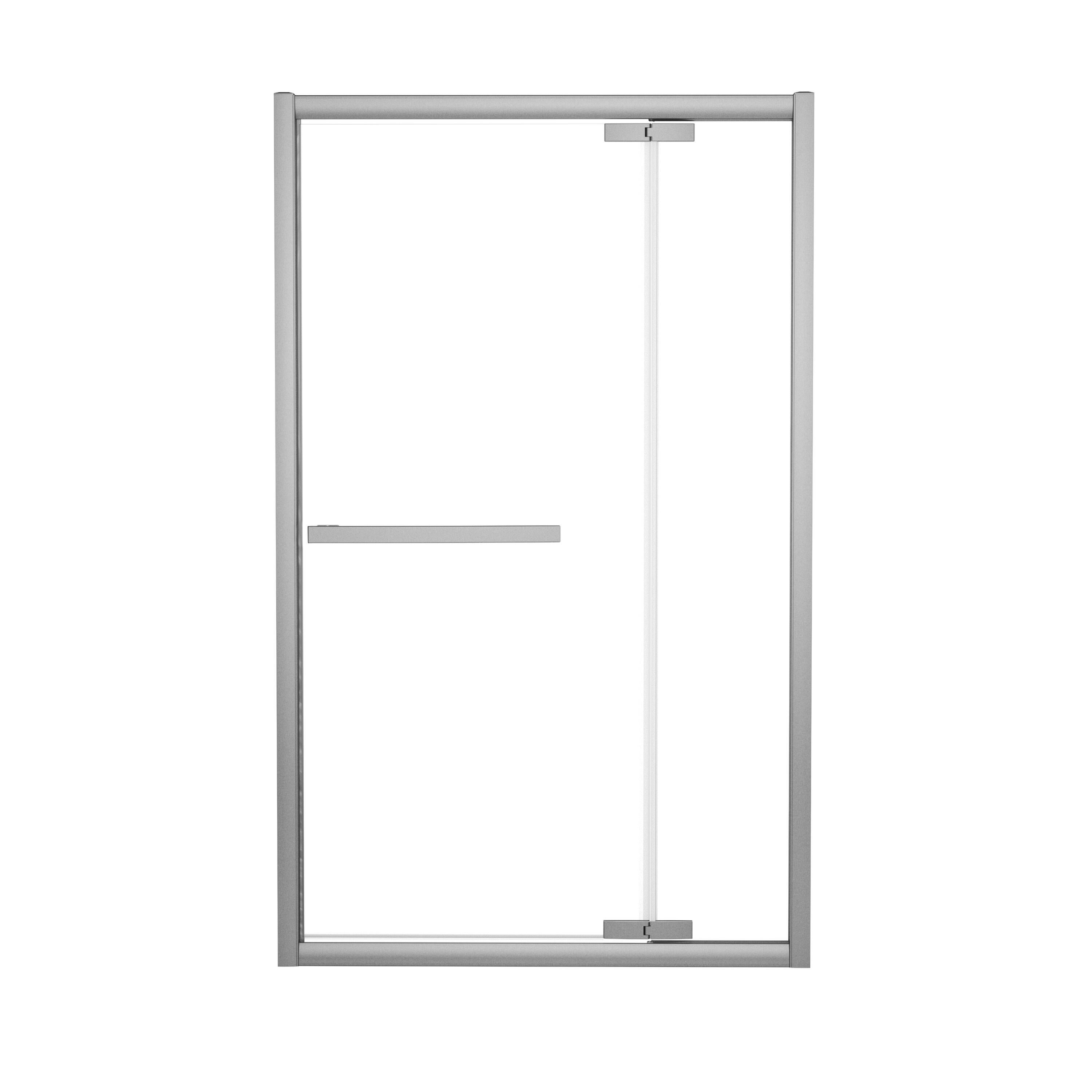 Porta doccia battente Namara L 105-110 cm x H 195 cm x SP 8 mm, profilo cromo - 2