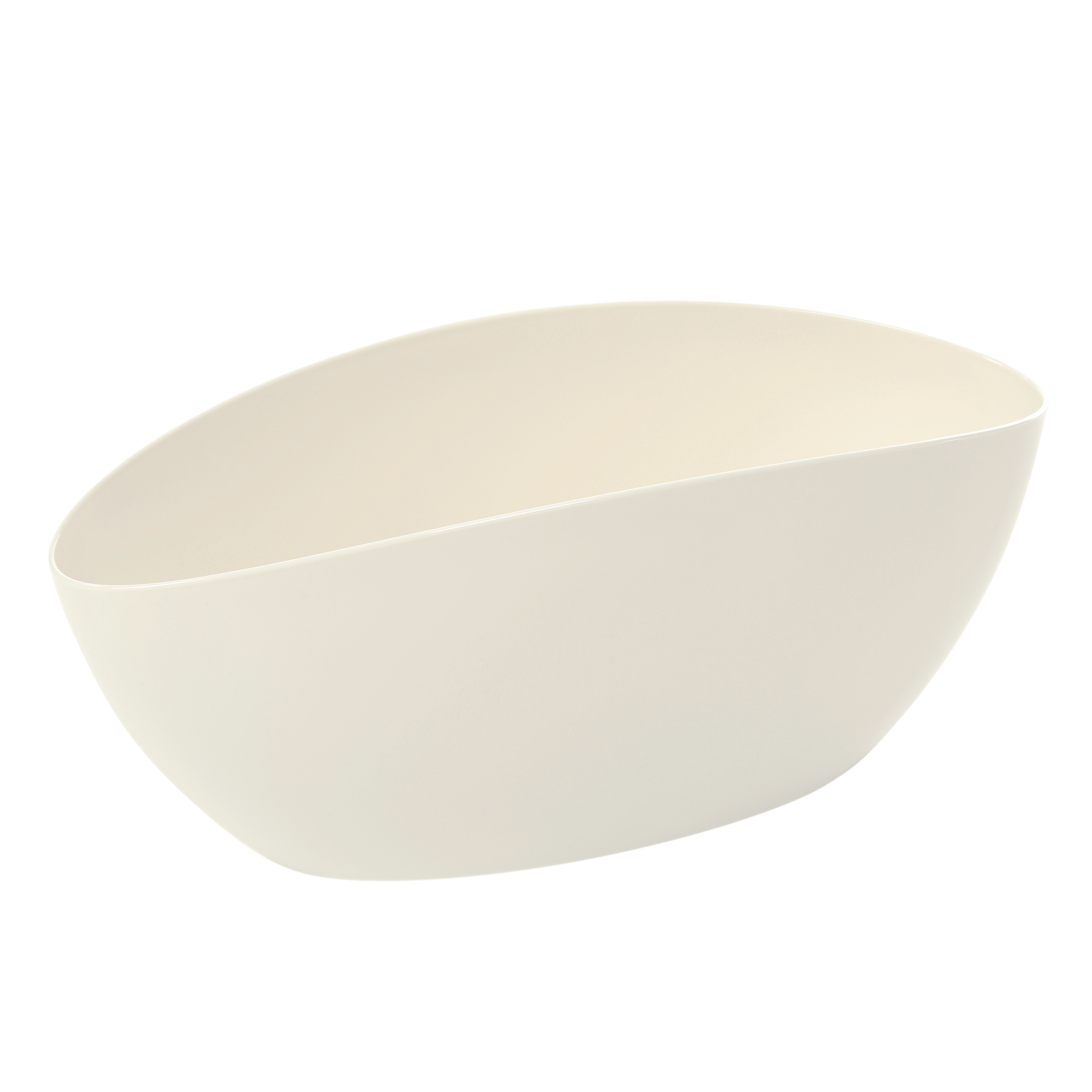 Osłonka doniczki plastikowa Luna 35cm biała Lamela