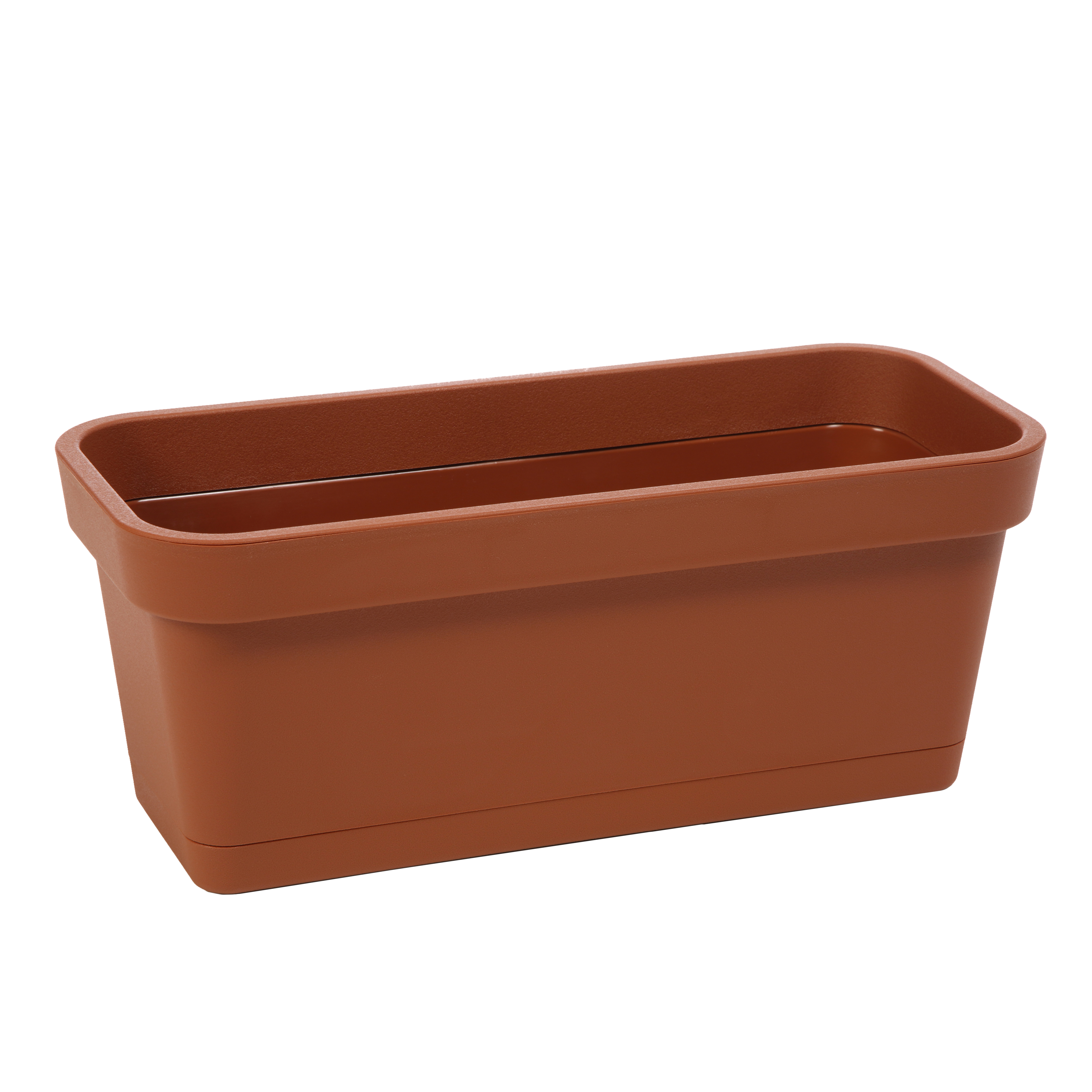 Donica balkonowa na balustradę Lobelia 60x17 cm ceglasta Lamela