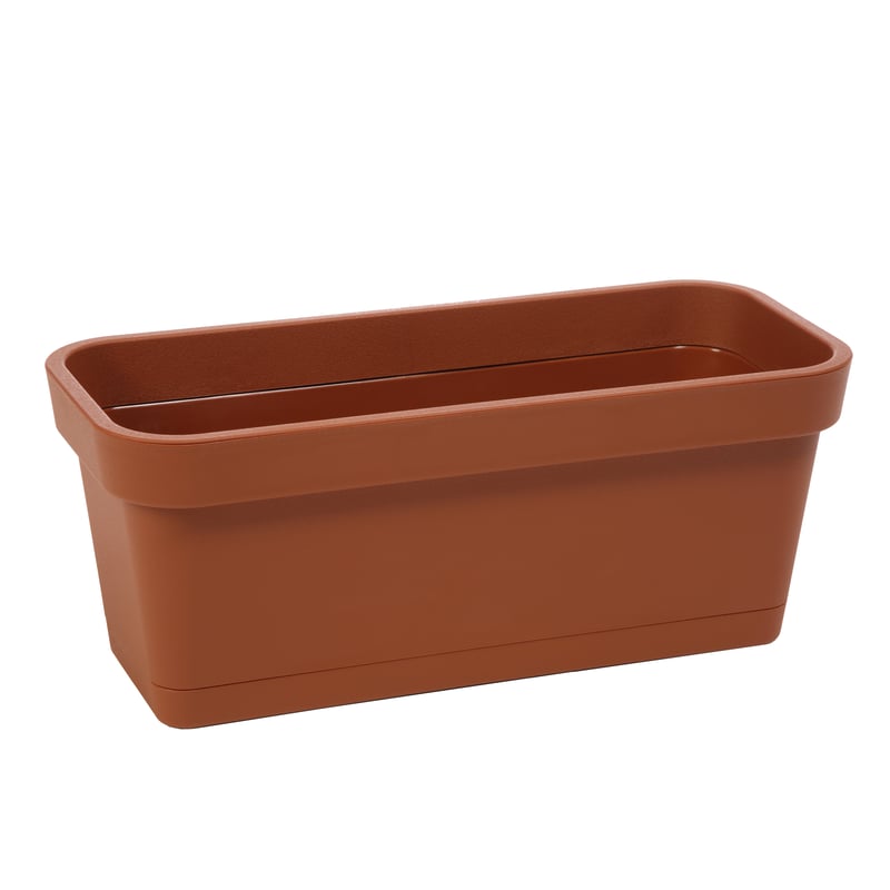 Donica balkonowa na balustradę Lobelia 40x17 cm ceglasta Lamela