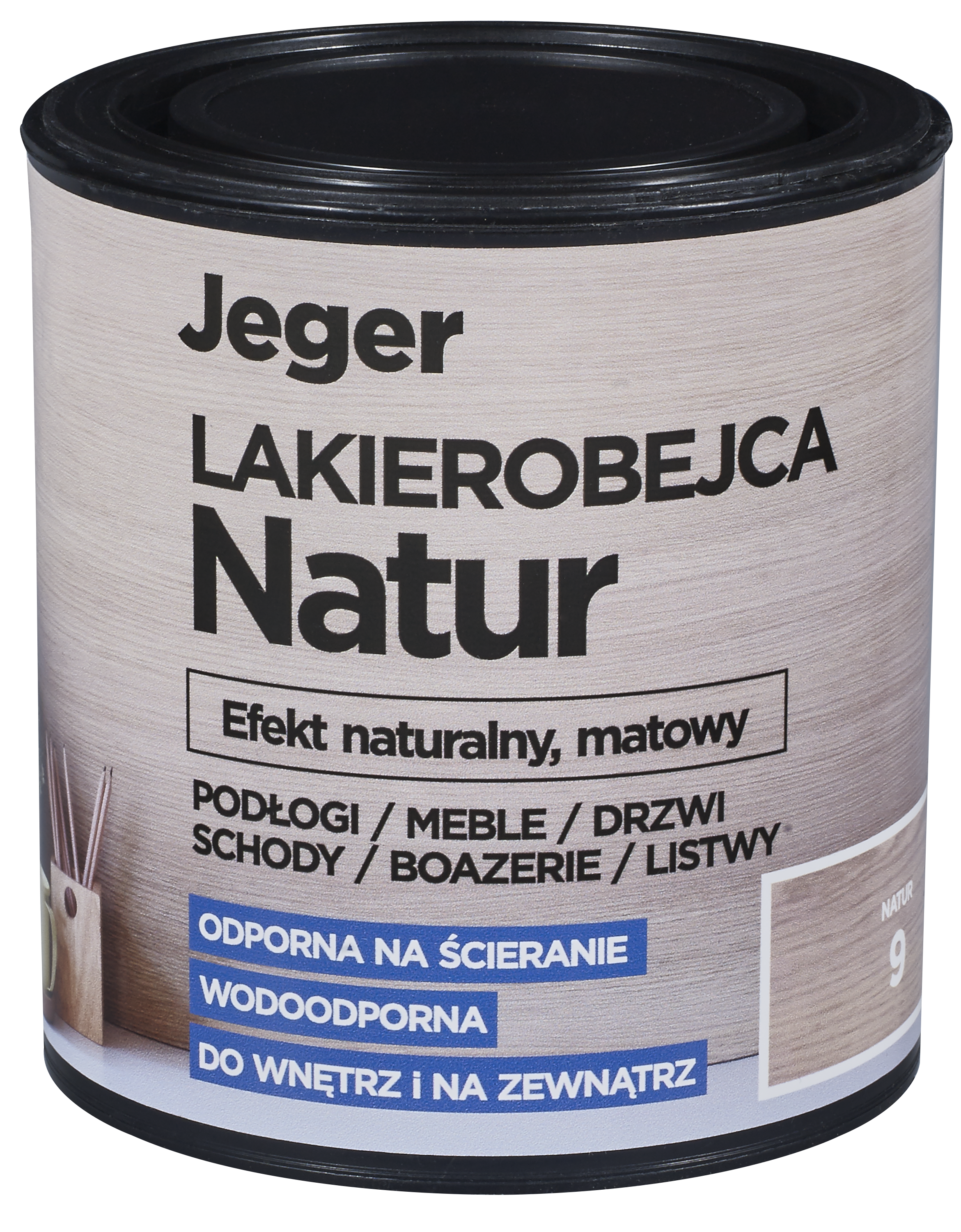 Lakierobejca NATUR 0.5 l kolor 7 Efekt naturalny matowy JEGER