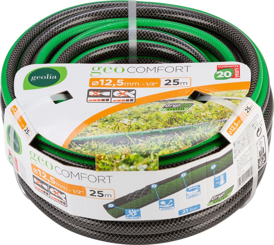 Wąż ogrodowy 12.5 mm(1/2") 25 m Geolia Comfort
