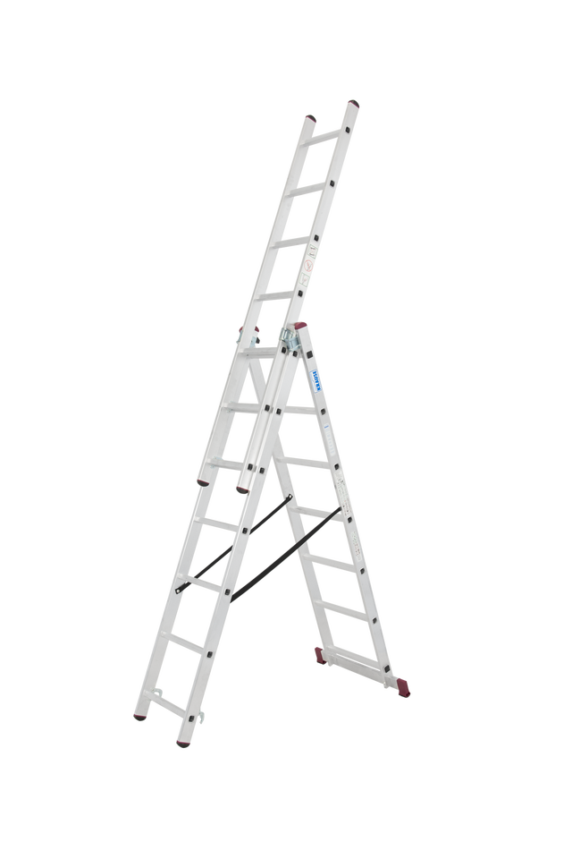 Drabina aluminiowa 3-cześciowa wielofunkcyjna Corda 3x7 4.20m Krause