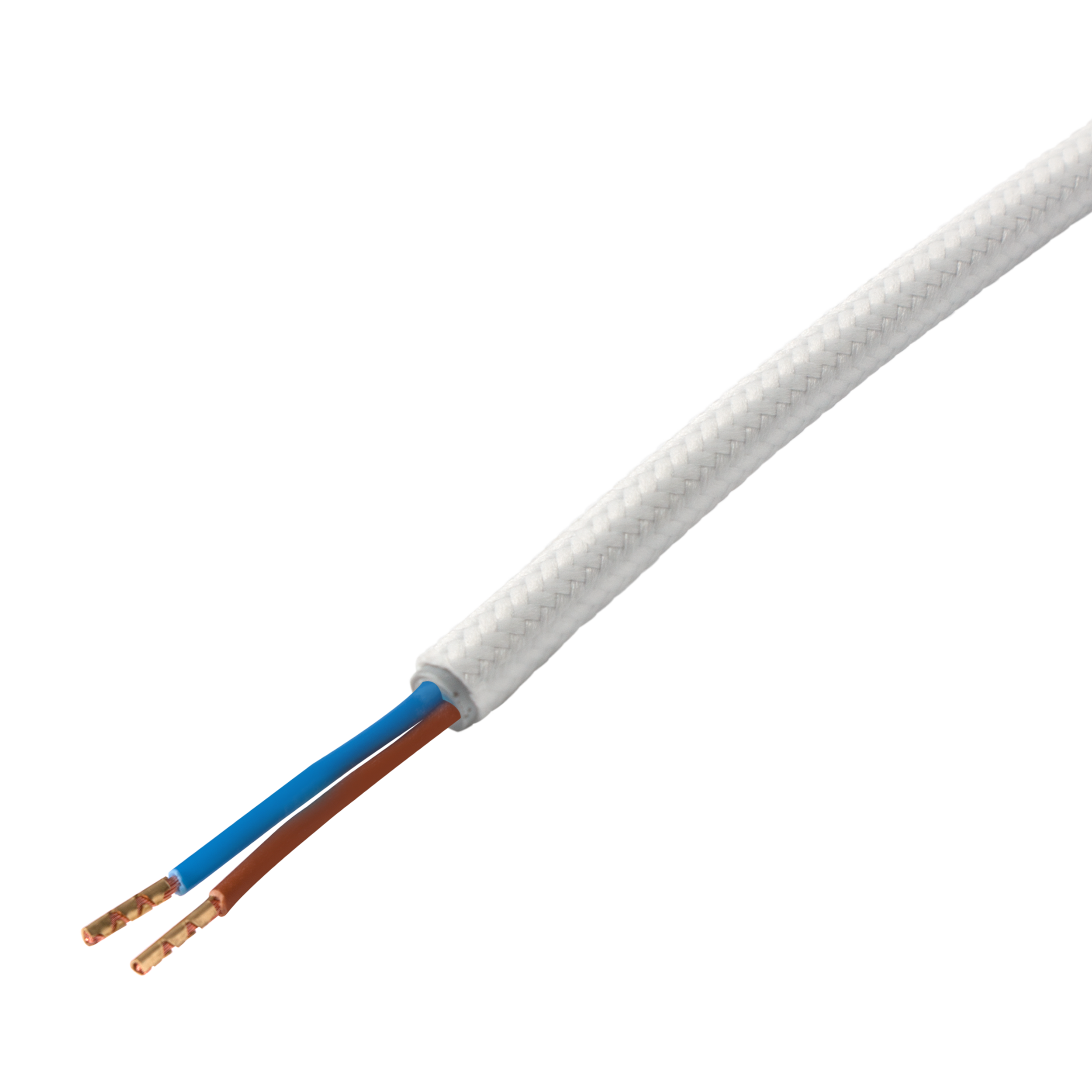 Przewód ELEKTRYCZNY DIC0218 W OPLOCIE BIAŁY 1.8 m DPM SOLID - 2