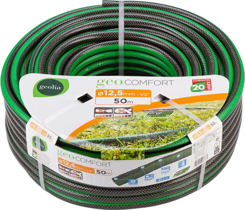 Wąż ogrodowy 12.5 mm(1/2") 50 m Geolia Comfort