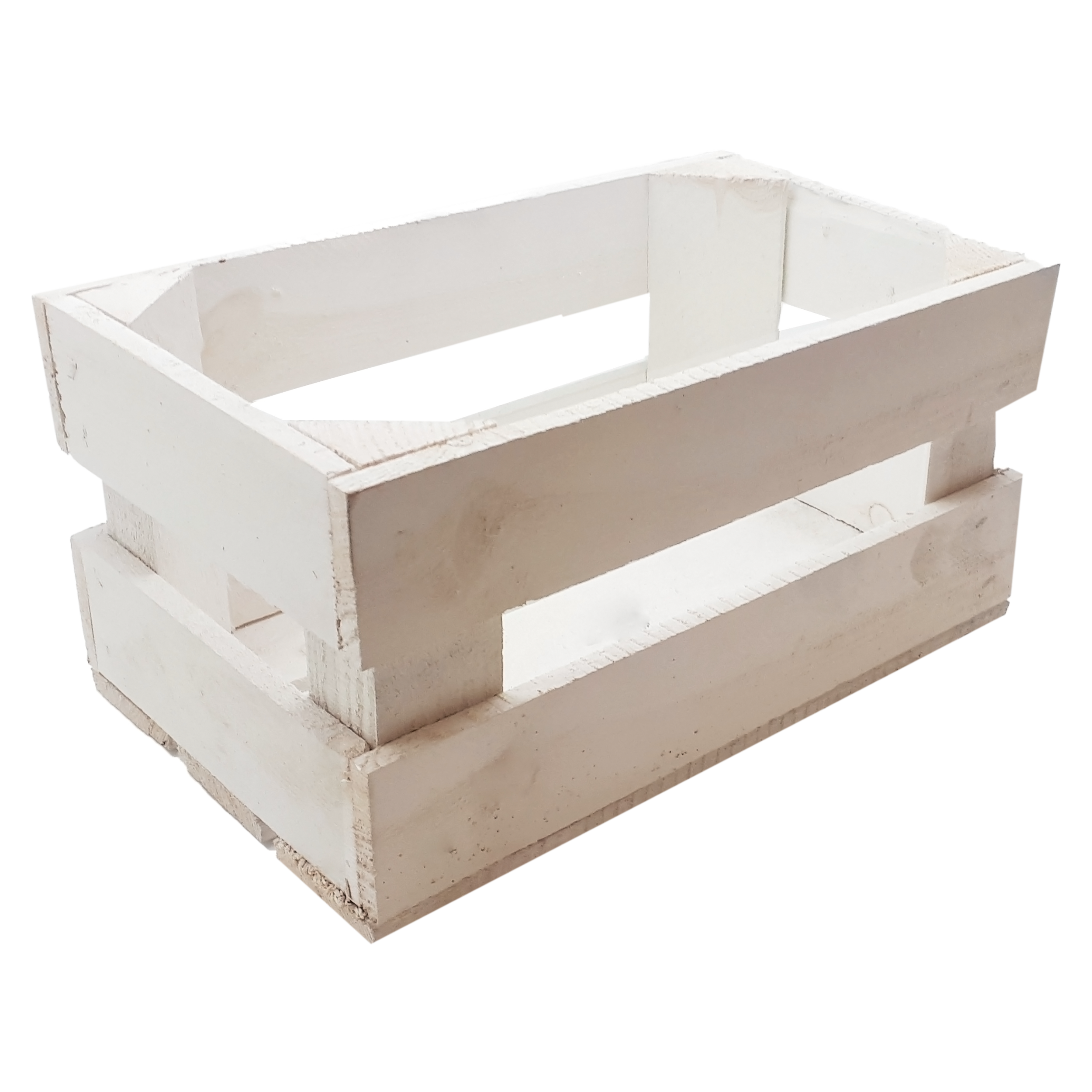 Skrzynka ogrodowa 32x14 cm drewniana biała Tajemniczy Ogród