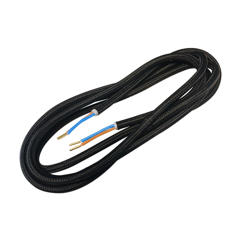 Przewód ZASILAJĄCY DIC0118 W OPLOCIE CZARNY 1.8 m DPM SOLID