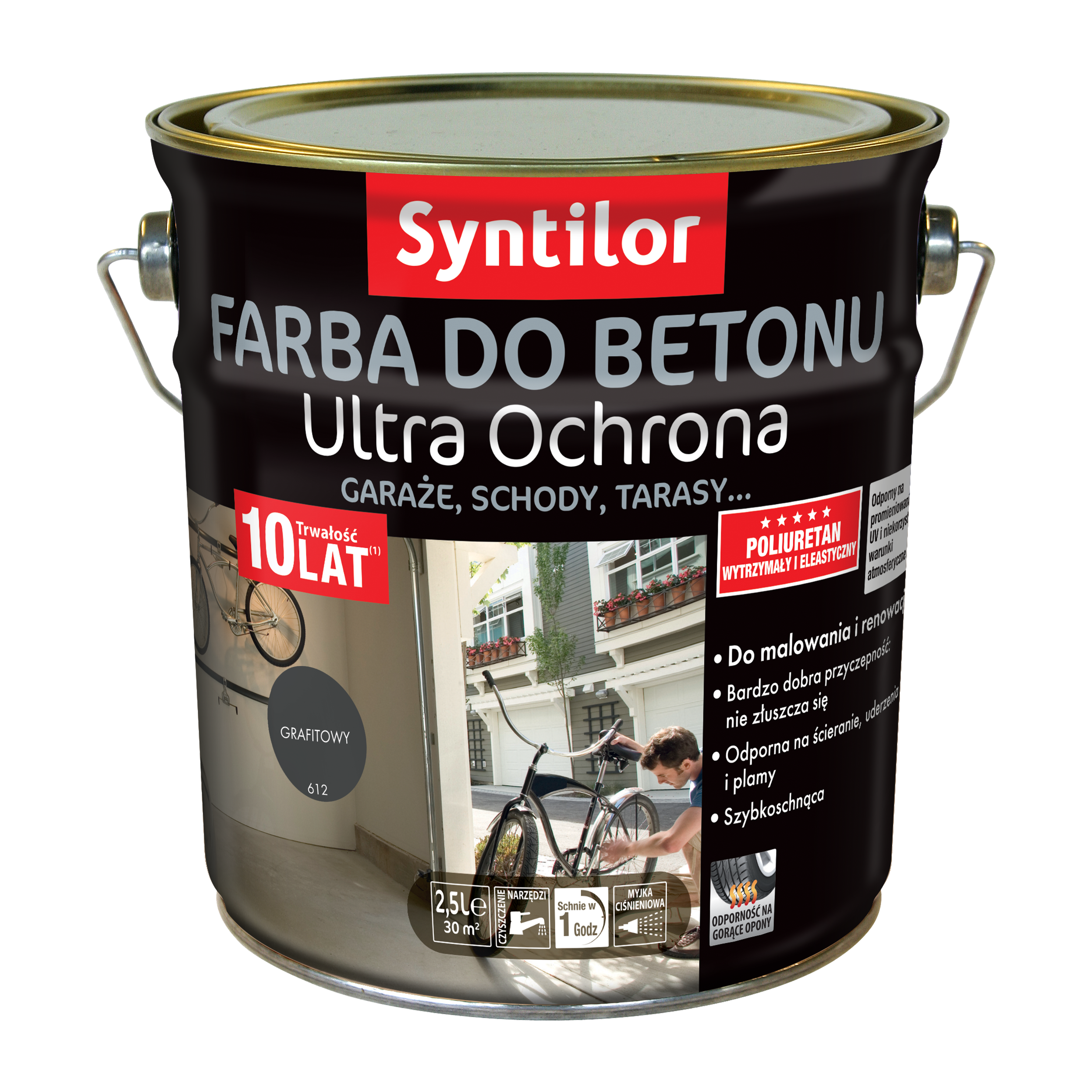 Farba do betonu ULTRA OCHRONA 2.5 l Grafitowy SYNTILOR
