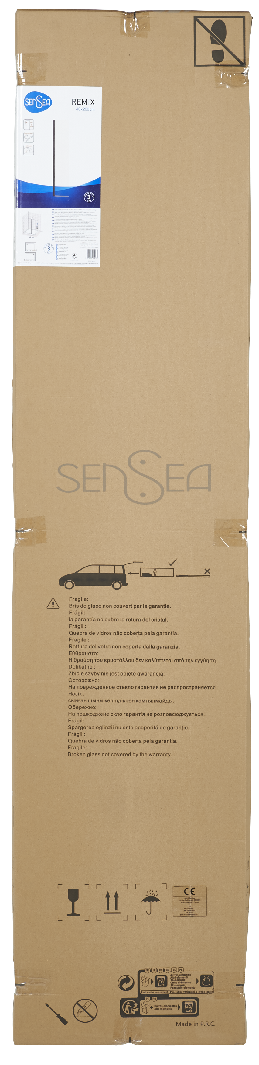 Osłonka do Walk In Remix 40 x 200 cm Sensea - 28