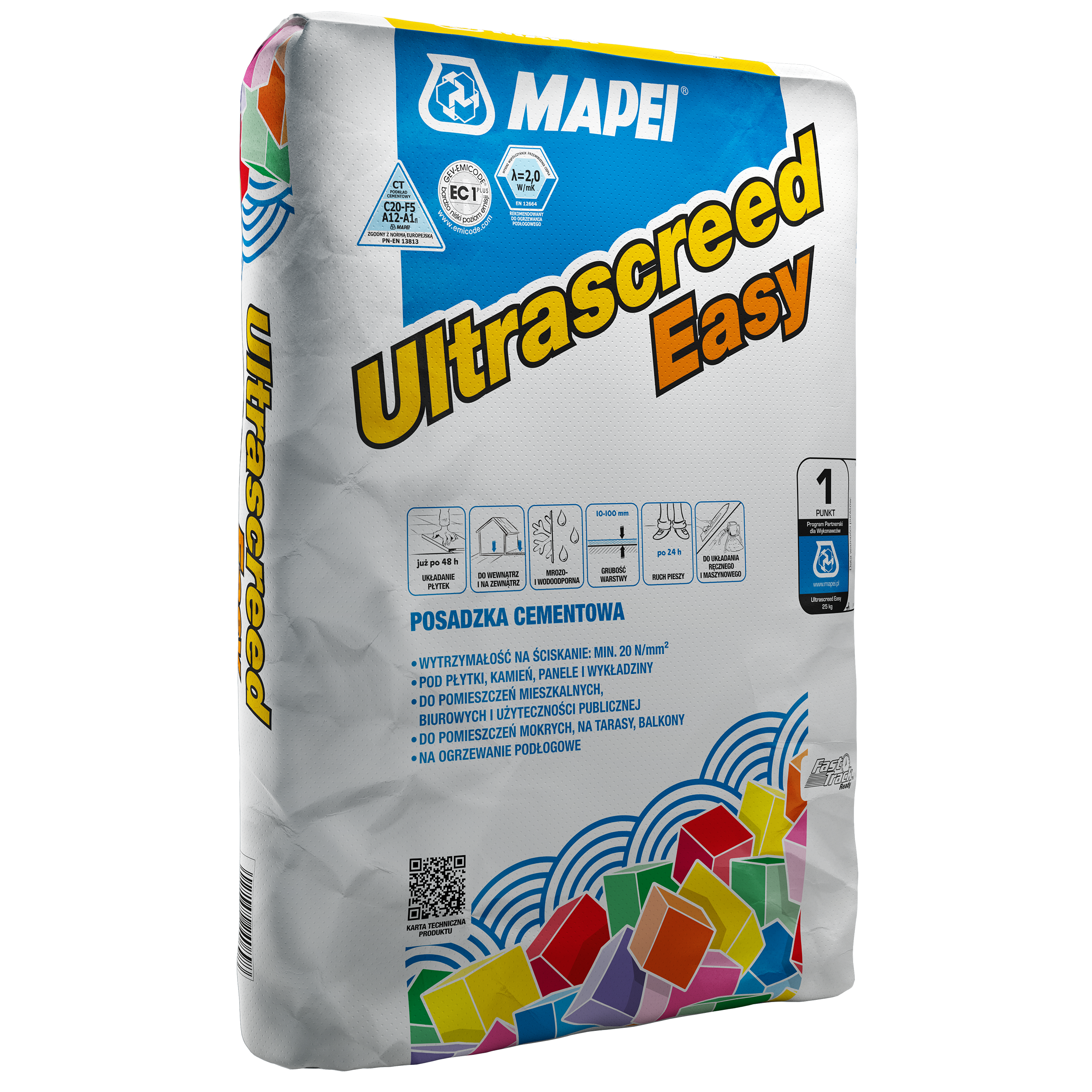 Posadzka cementowa Ultrasreed Easy 25 kg Mapei