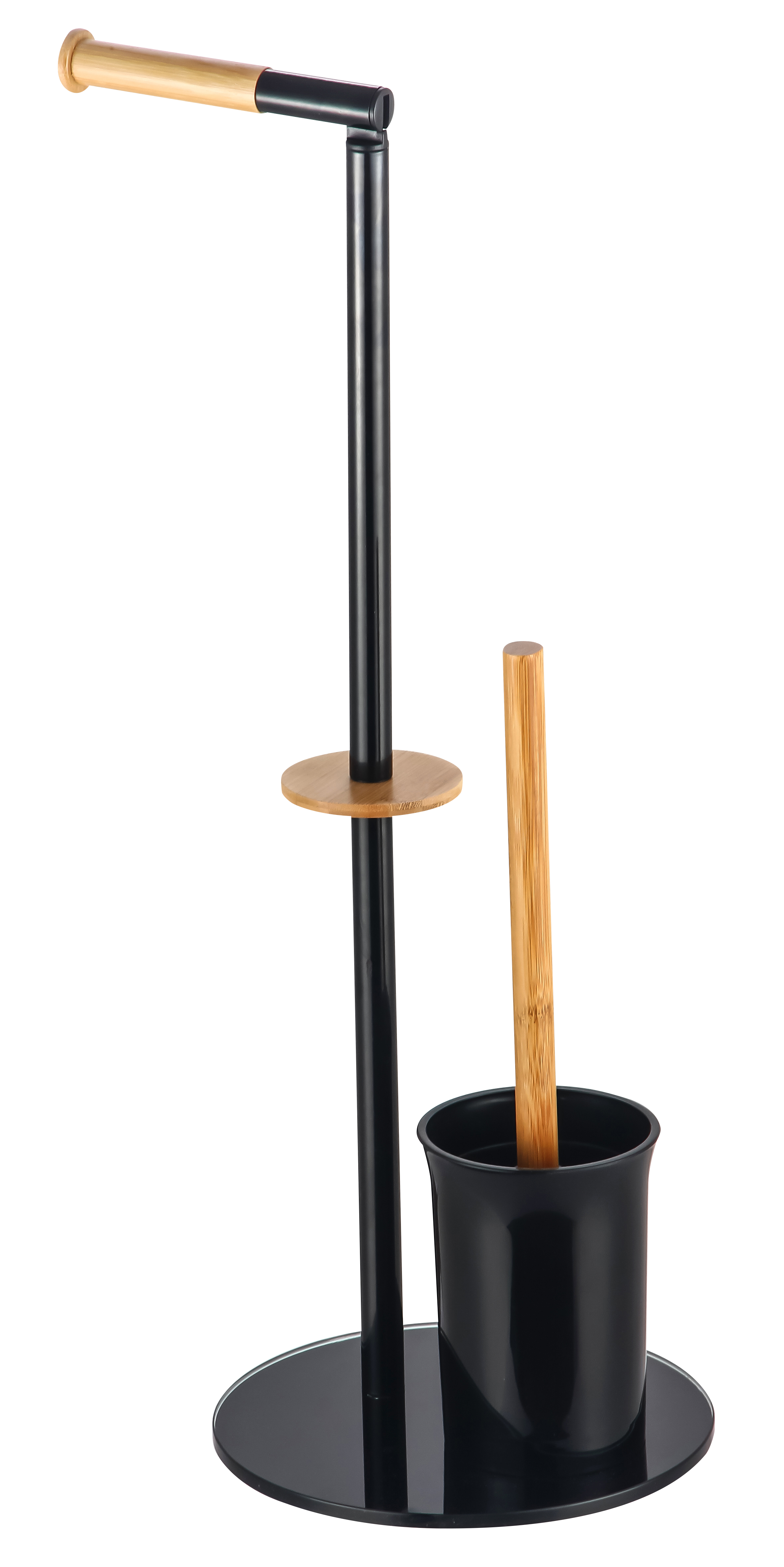 Stojak na papier toaletowy i szczotkę toaletową Plain Bisk