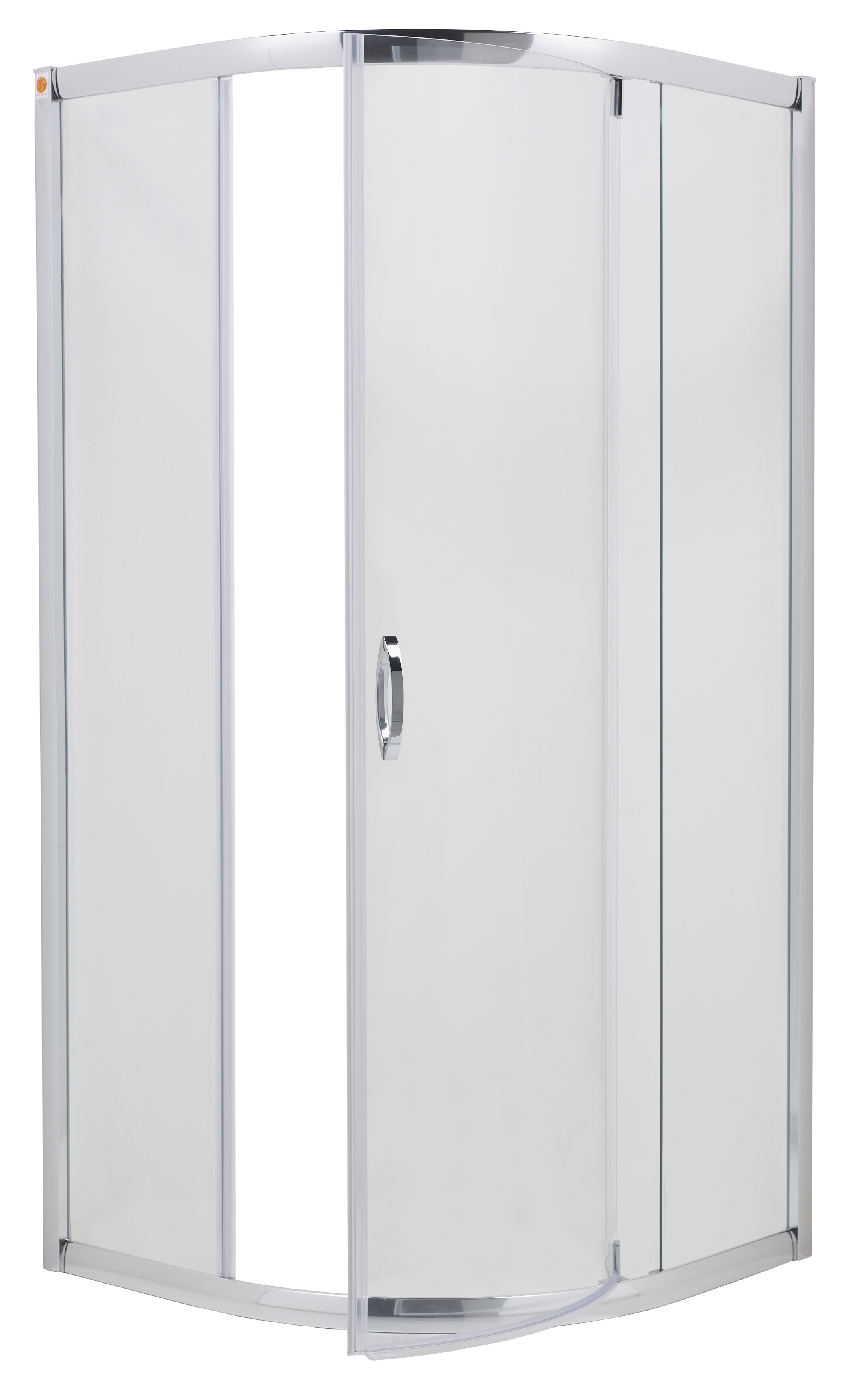 Kabina prysznicowa uchylna 1/4 koła 90x90x190 cm profile chrom Stylio Sea-Horse - 2