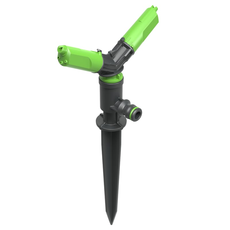 Zraszacz ogrodowy obrotowy 2-ramienny Geolia