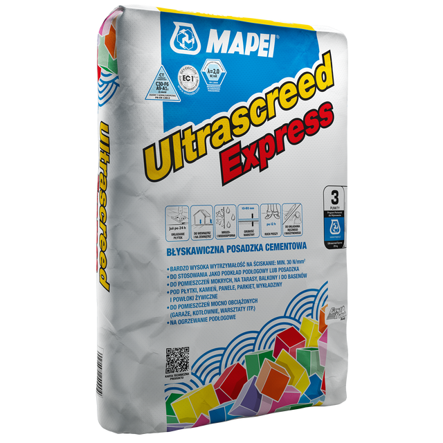 Posadzka cementowa Ultrasreed Express 25 kg Mapei