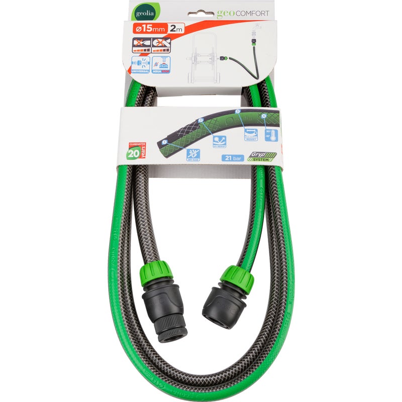 Zestaw do podłączenia wózka na wąż 5/8" 2 m GeoComfort Geolia