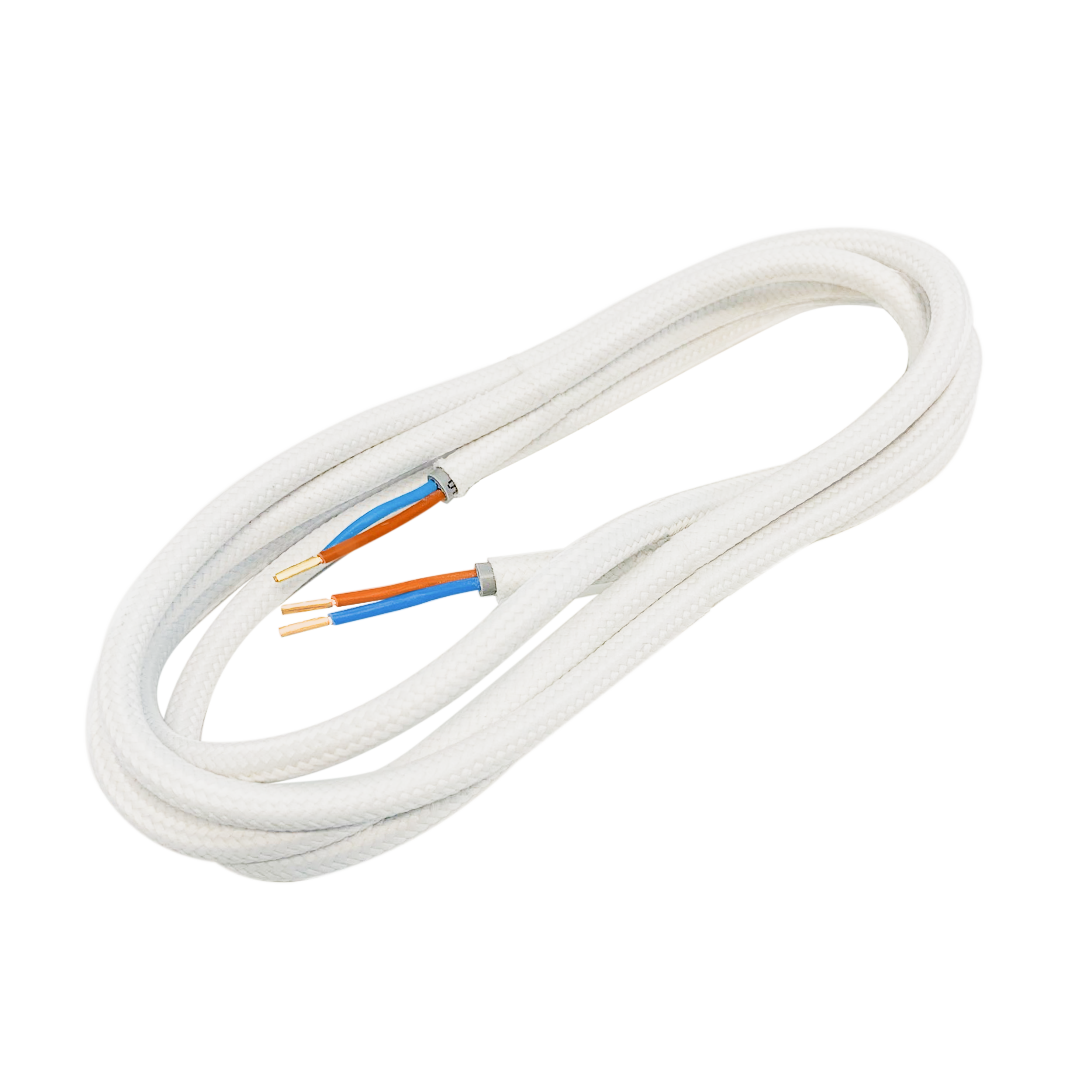 Przewód ELEKTRYCZNY DIC0218 W OPLOCIE BIAŁY 1.8 m DPM SOLID