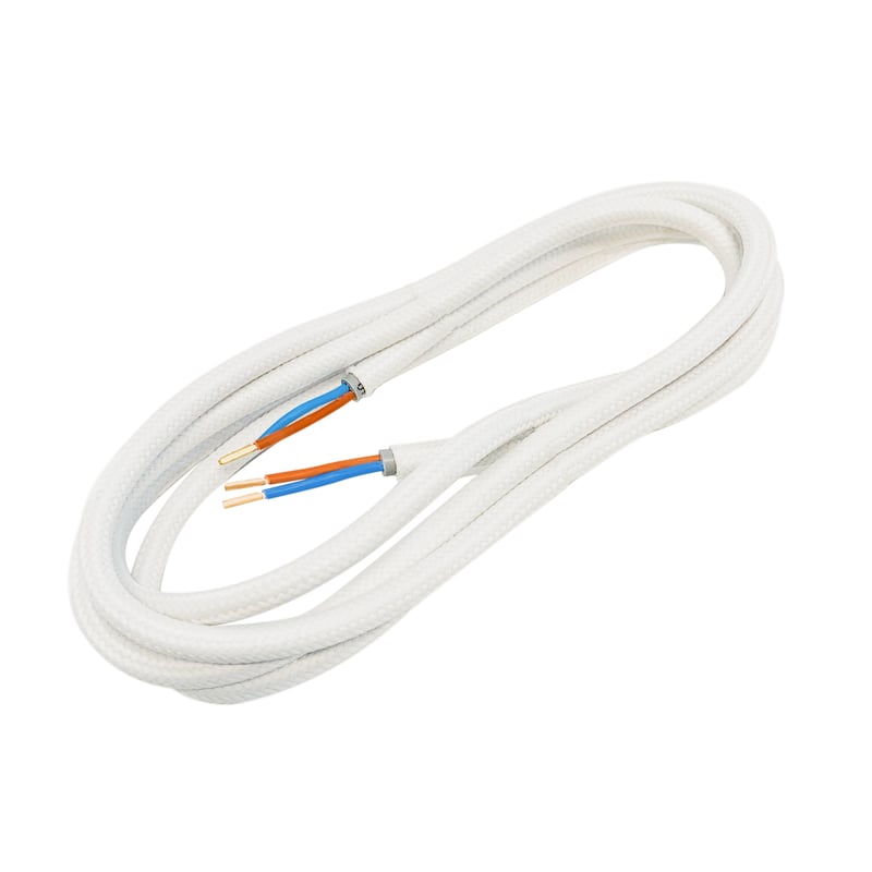 Przewód ELEKTRYCZNY DIC0218 W OPLOCIE BIAŁY 1.8 m DPM SOLID