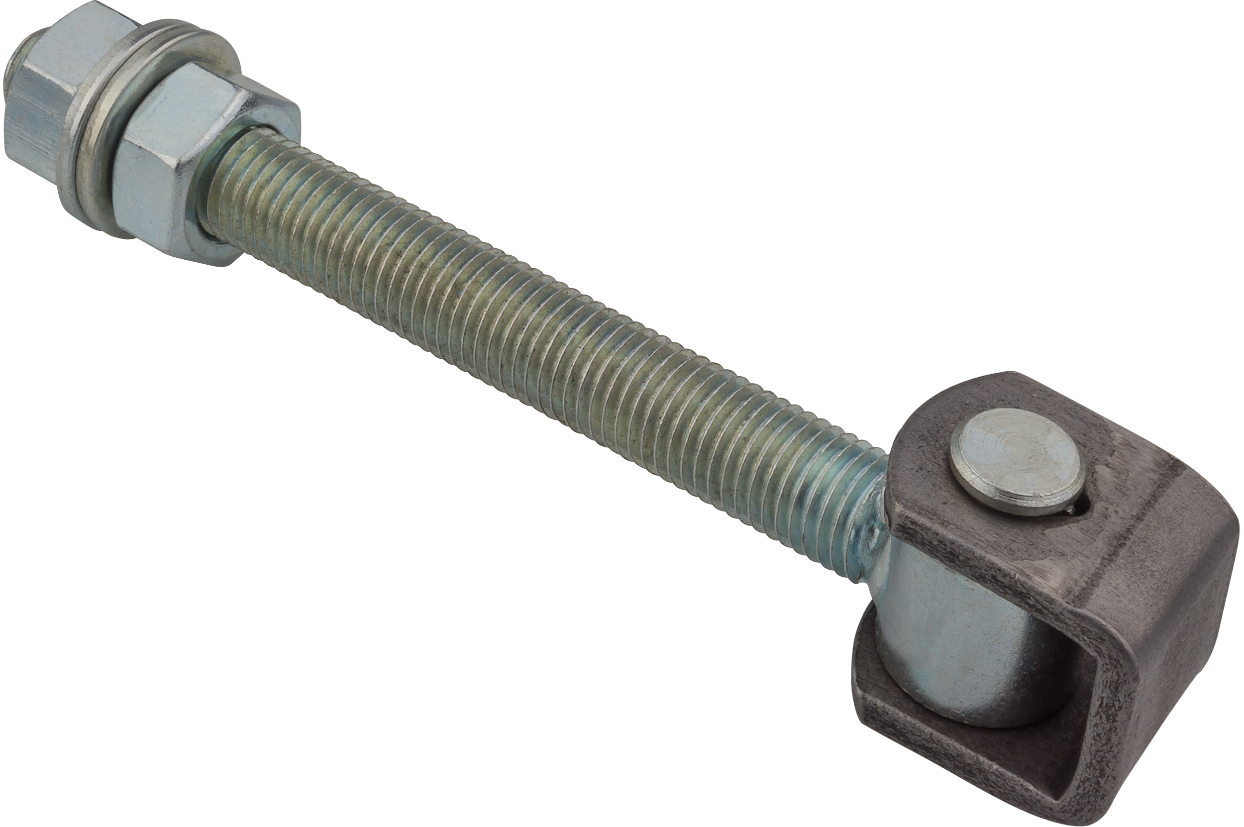 Zawias regulowany 16mm z trzpieniem 140mm ocynkowany spawany